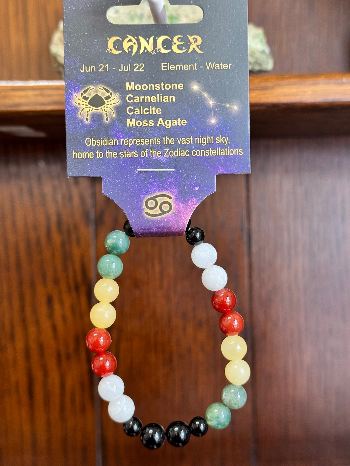 Zodiac Crystal Bracelet for Cancer