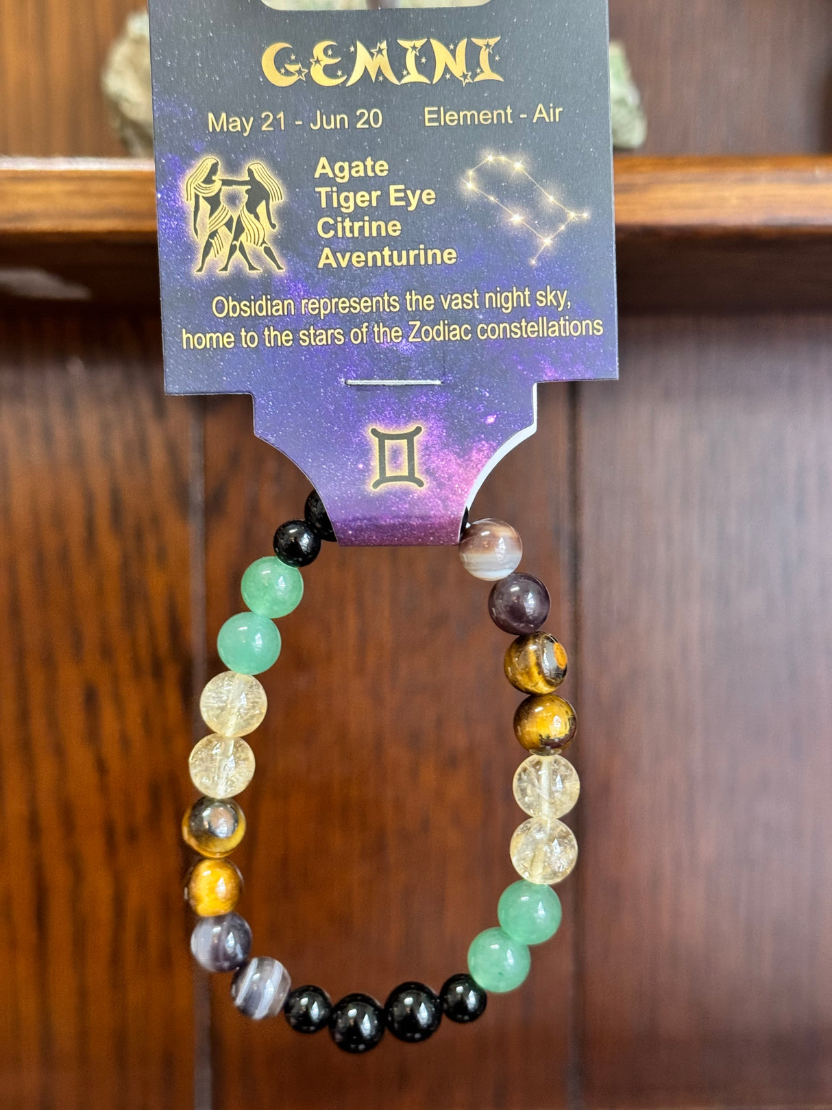 Zodiac Crystal Bracelet for Gemini