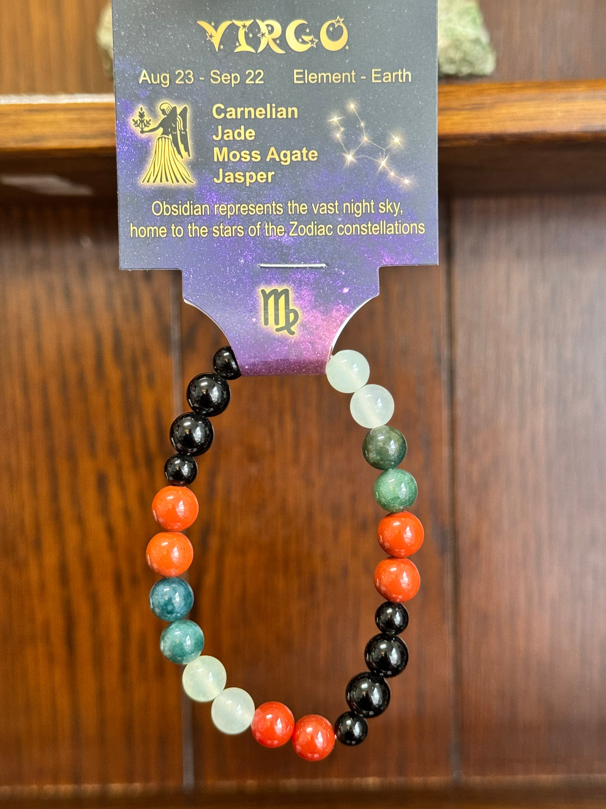 Zodiac Crystal Bracelet for Virgo