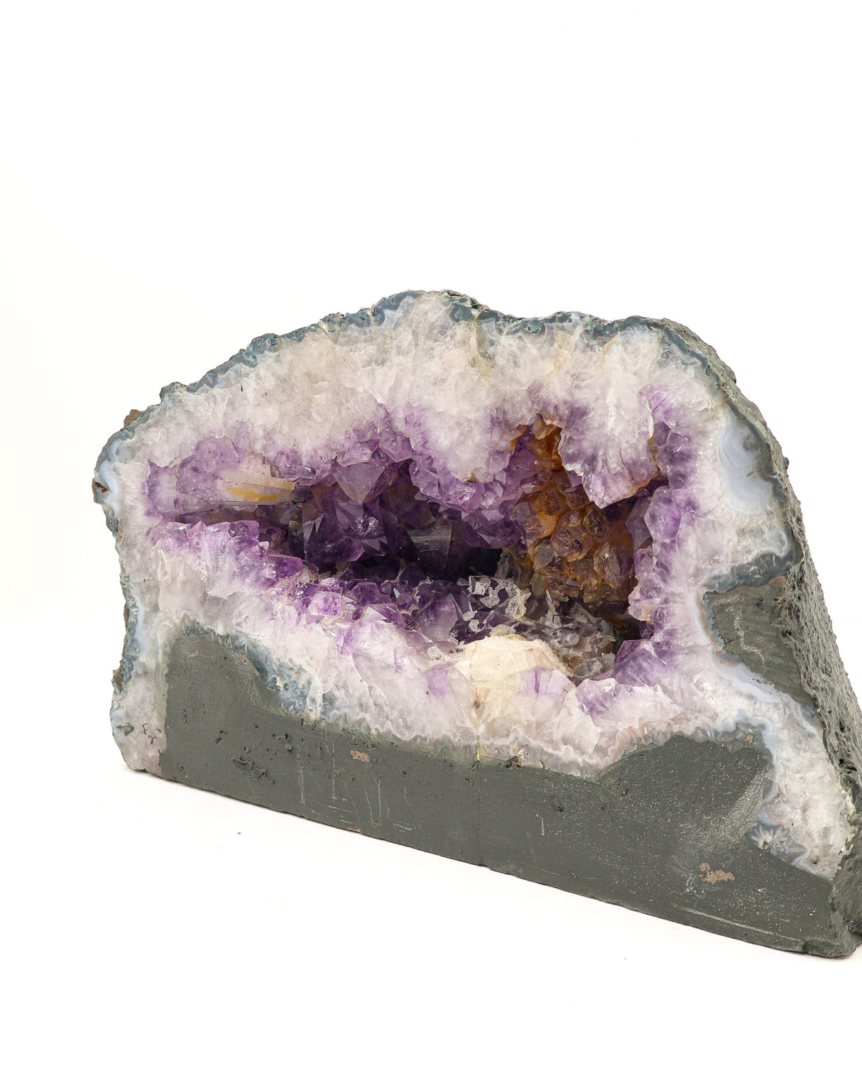 Amethyst Cave with Calcite Inclusions | 8.2kg | Peace, Protection & Spiritual Growth
