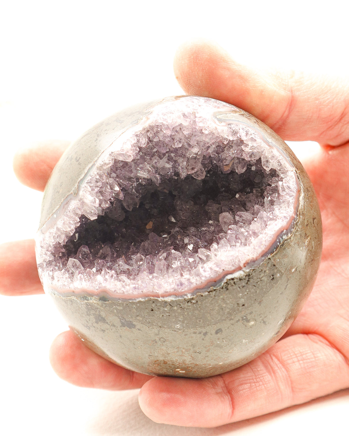Amethyst Cluster Sphere | 614g | 7.5cm | Spiritual Growth & Calm