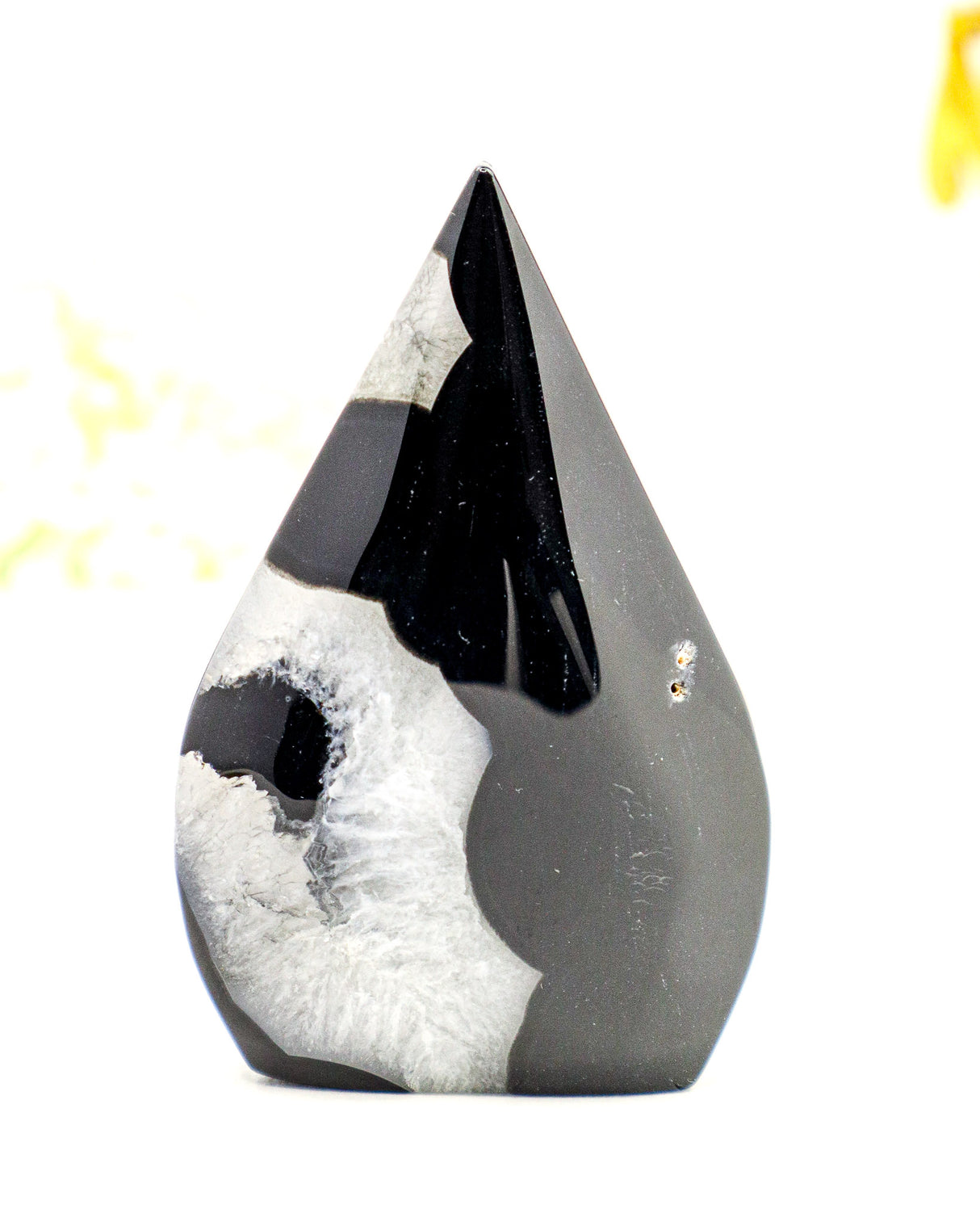 Black Banded Agate Flame | Protection & Inner Strength