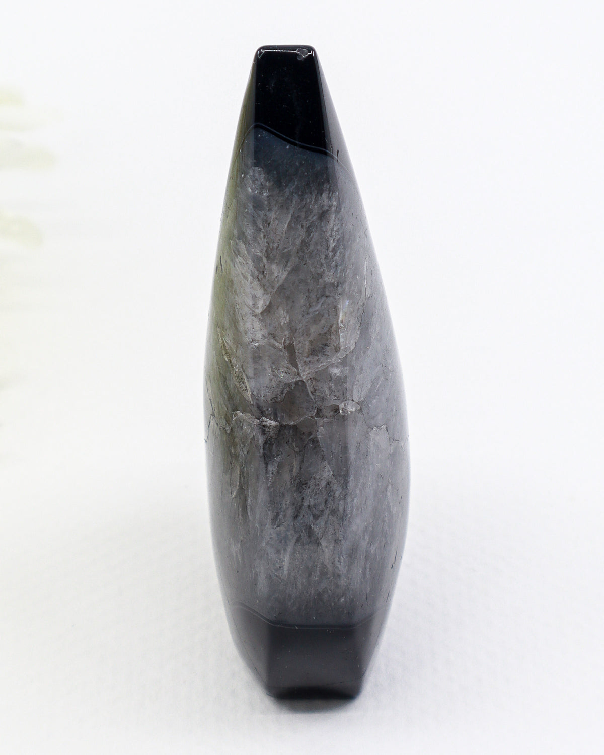 Black Banded Agate Flame 141g – Shadow Dancer | Protection & Strength