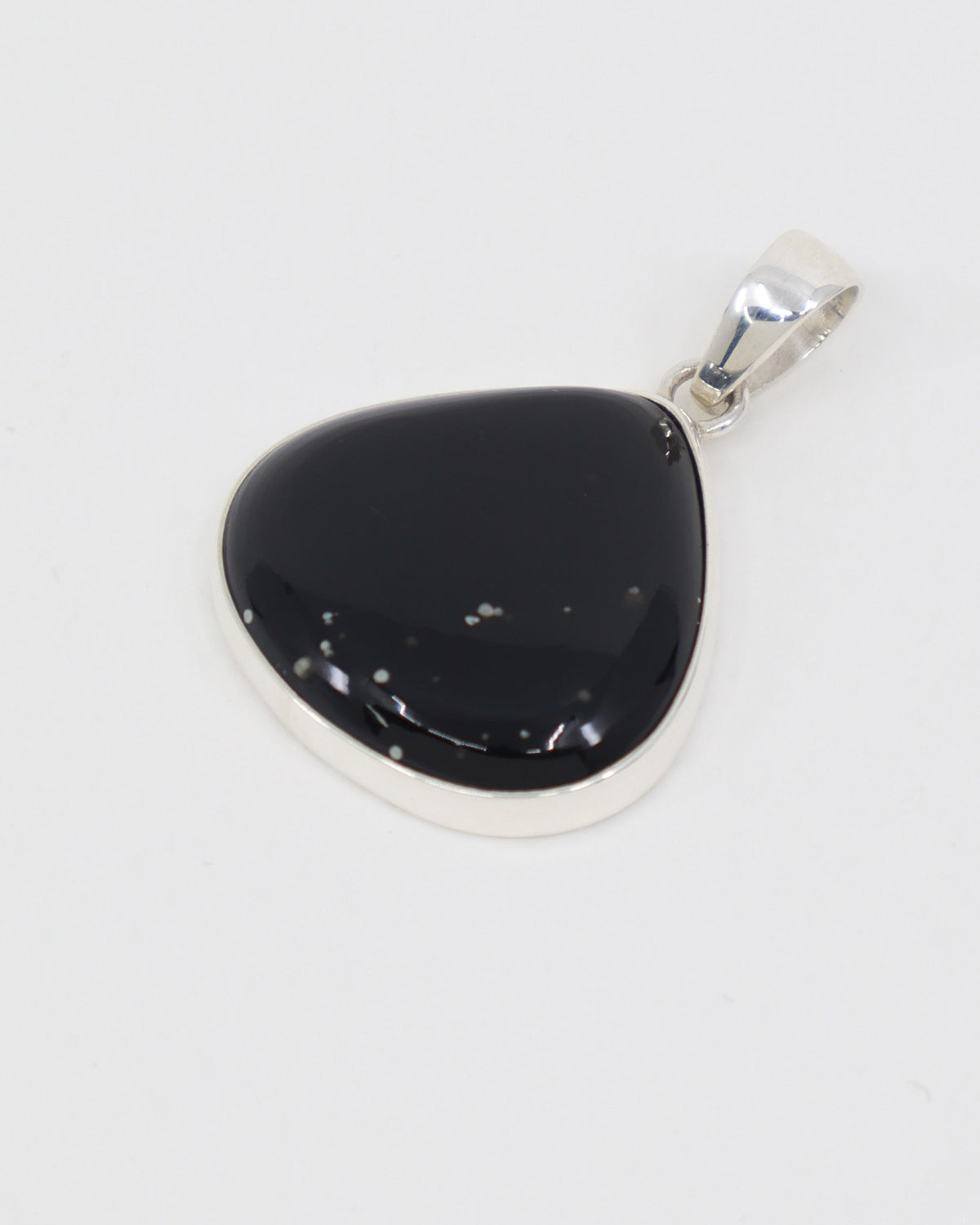 Black Obsidian Sterling Silver Pendant – The Shadow Guardian | Protection & Grounding