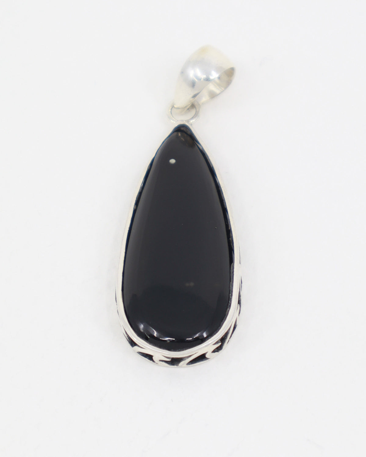Black Obsidian Sterling Silver Pendant – The Midnight Shield | Protection & Strength