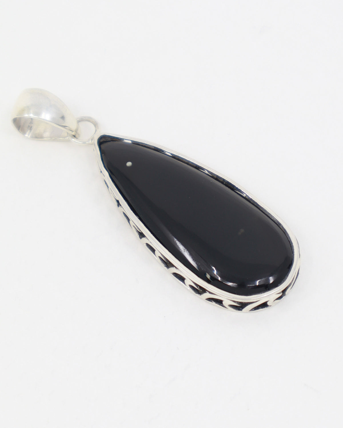 Black Obsidian Sterling Silver Pendant – The Midnight Shield | Protection & Strength