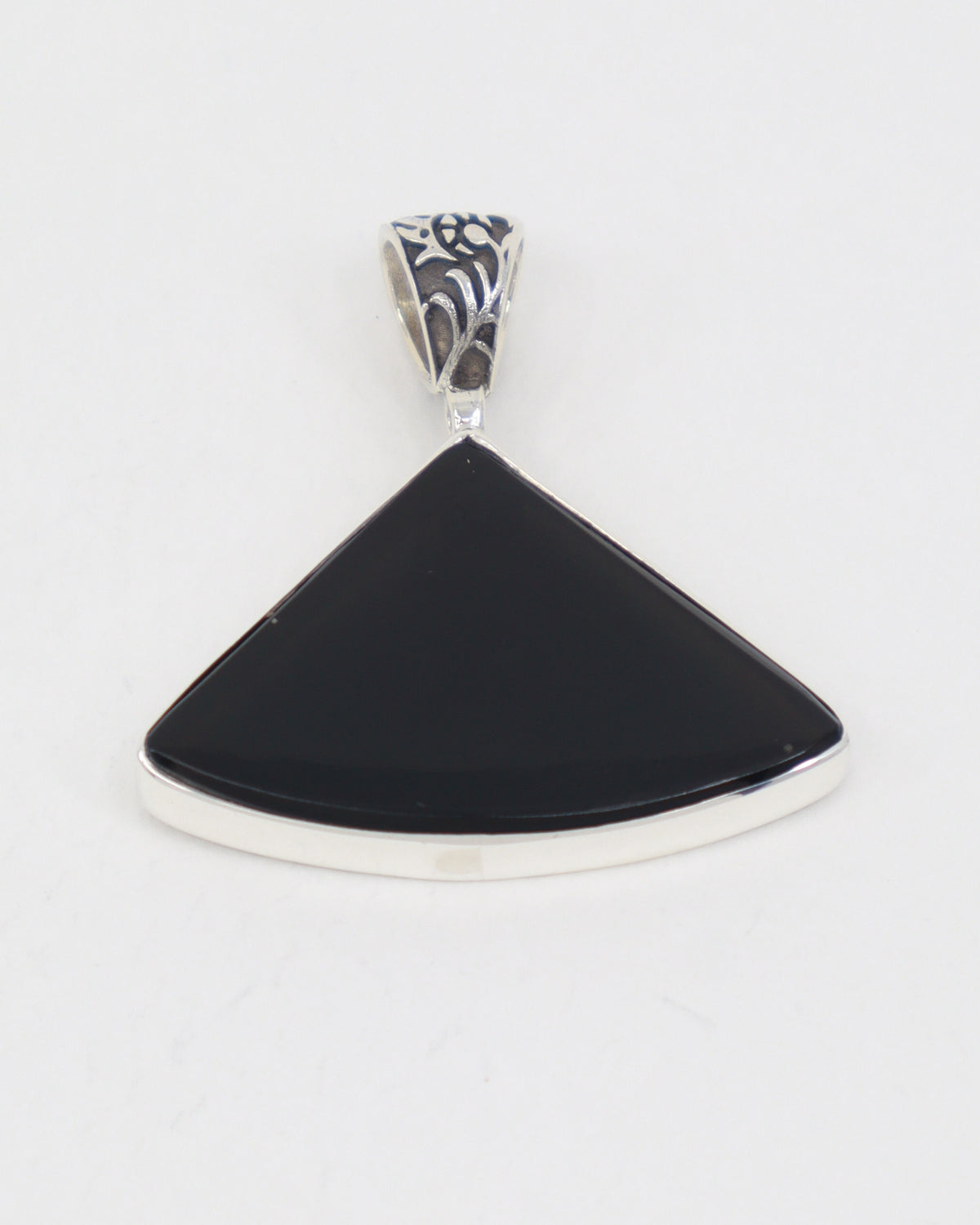 Black Obsidian Sterling Silver Pendant – The Dark Moon | Protection & Gro