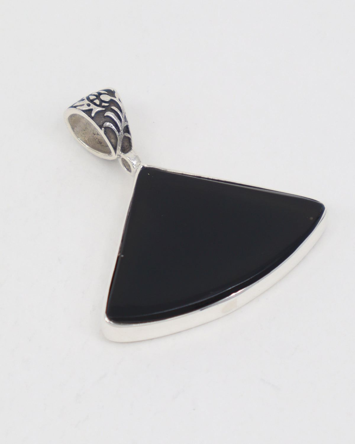 Black Obsidian Sterling Silver Pendant – The Dark Moon | Protection & Gro