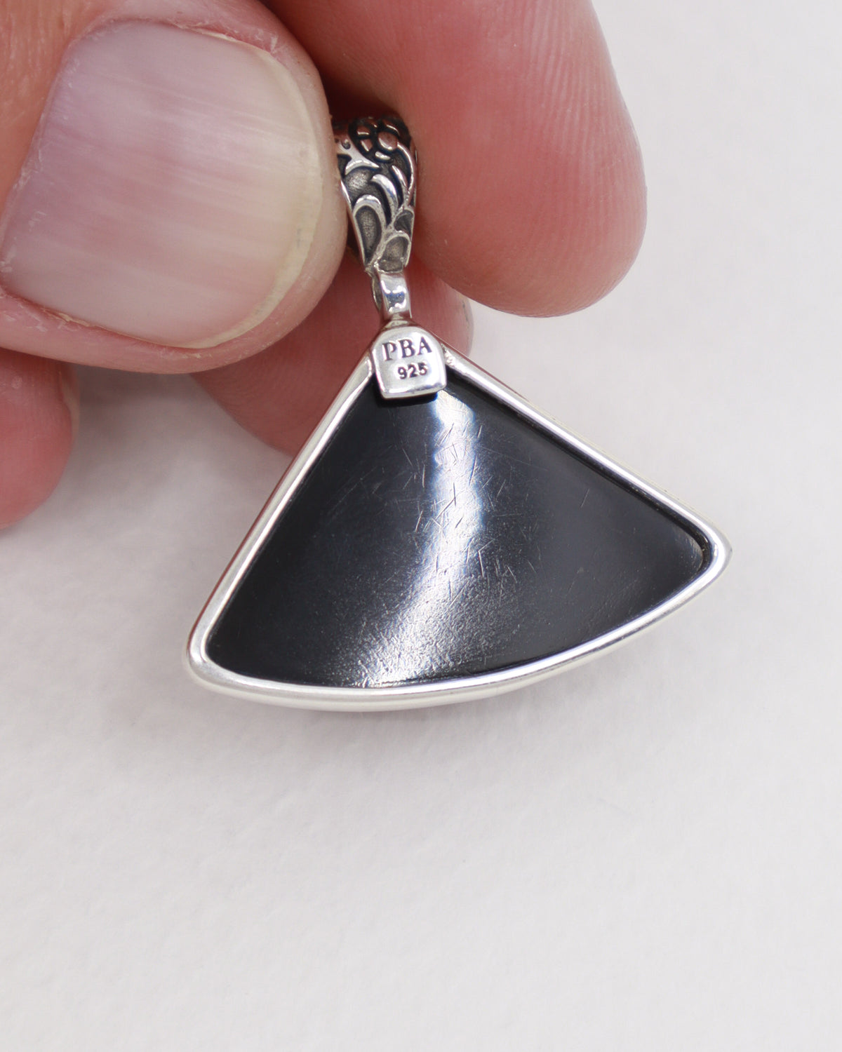 Black Obsidian Sterling Silver Pendant – The Dark Moon | Protection & Gro