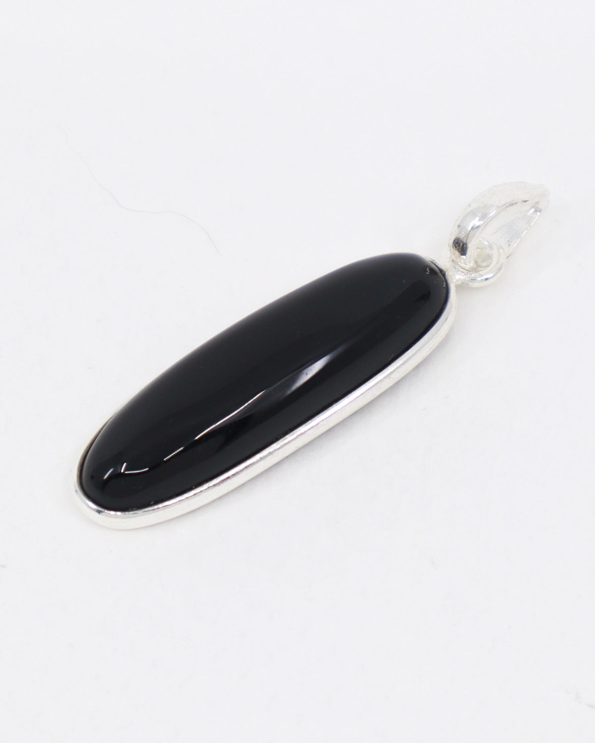 Black Onyx Sterling Silver Pendant – The Quiet Strength | Grounding & Protection
