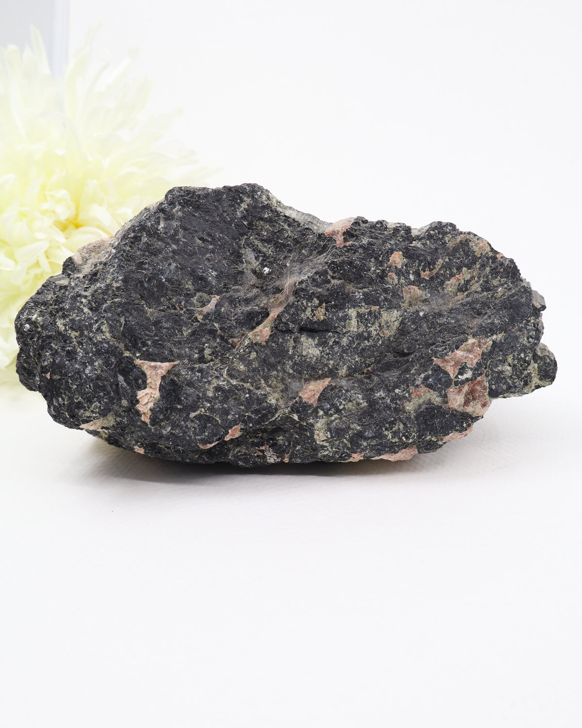 Black Tourmaline with Pink Feldspar 1.559kg – The Guardian Stone | Protection & Grounding