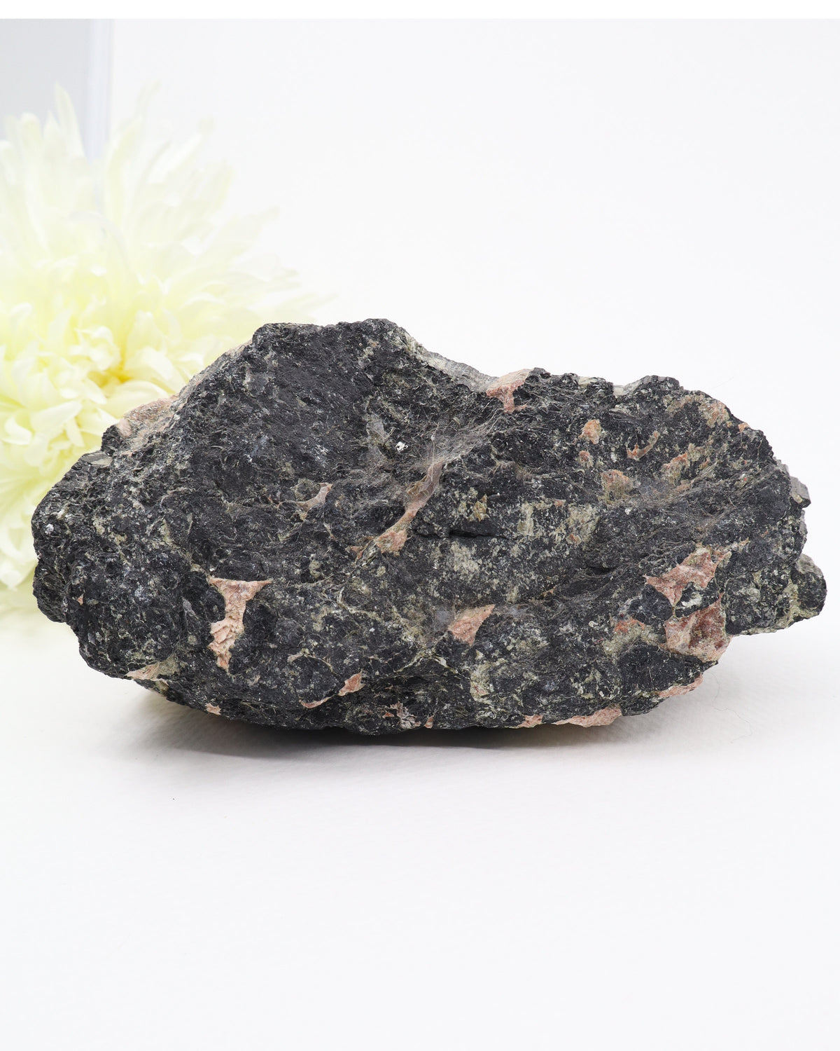 Black Tourmaline with Pink Feldspar 1.559kg – The Guardian Stone | Protection & Grounding