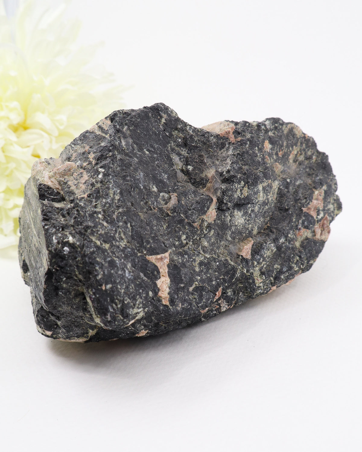 Black Tourmaline with Pink Feldspar 1.559kg – The Guardian Stone | Protection & Grounding