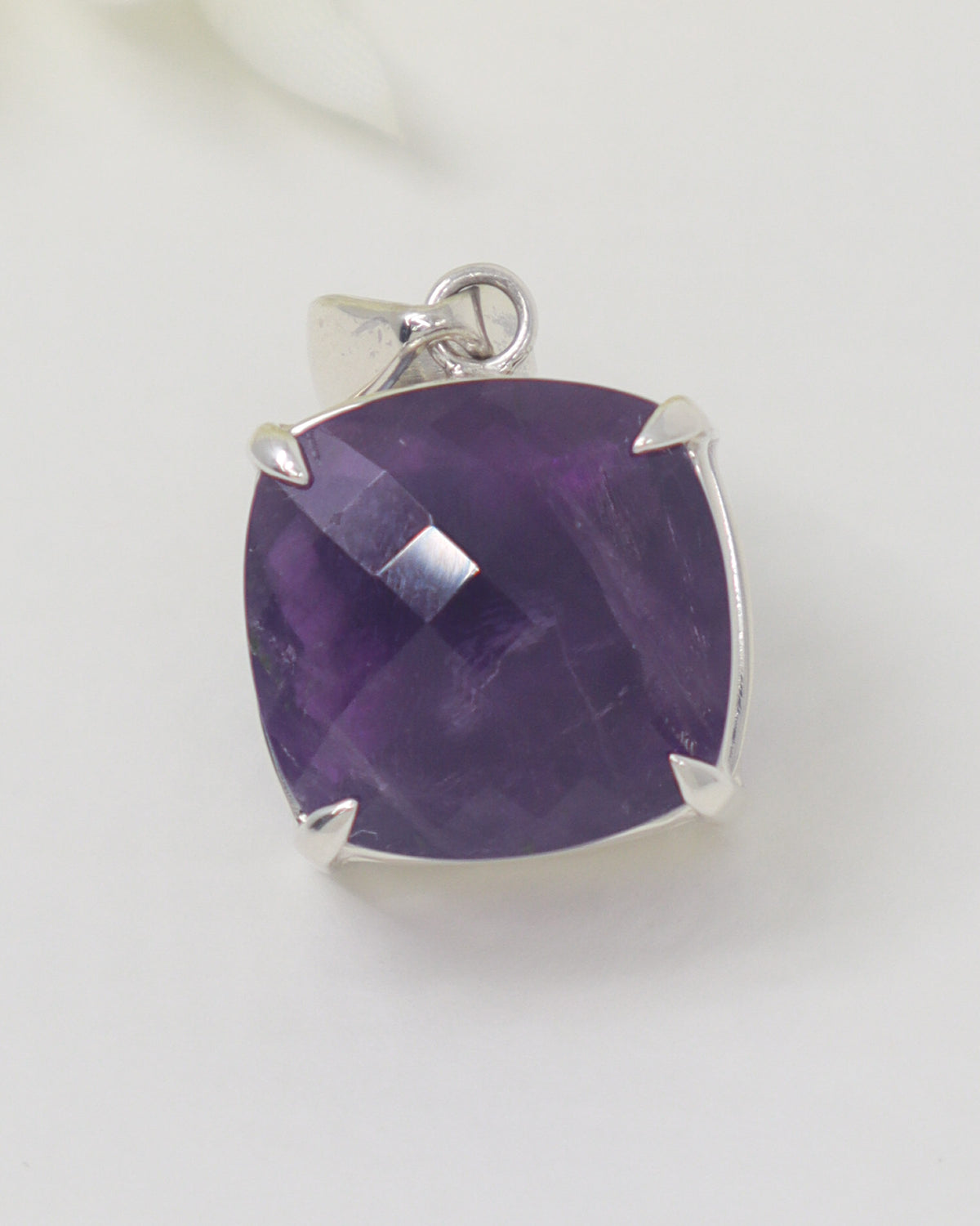 Brazilian Amethyst Sterling Silver Pendant – Violet Sanctuary