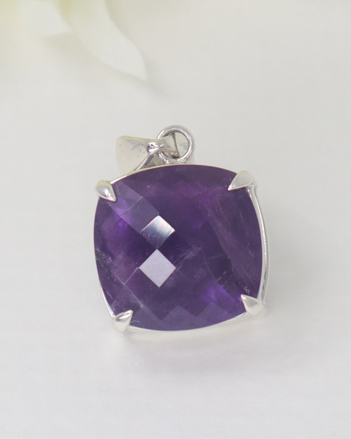 Brazilian Amethyst Sterling Silver Pendant – Violet Sanctuary