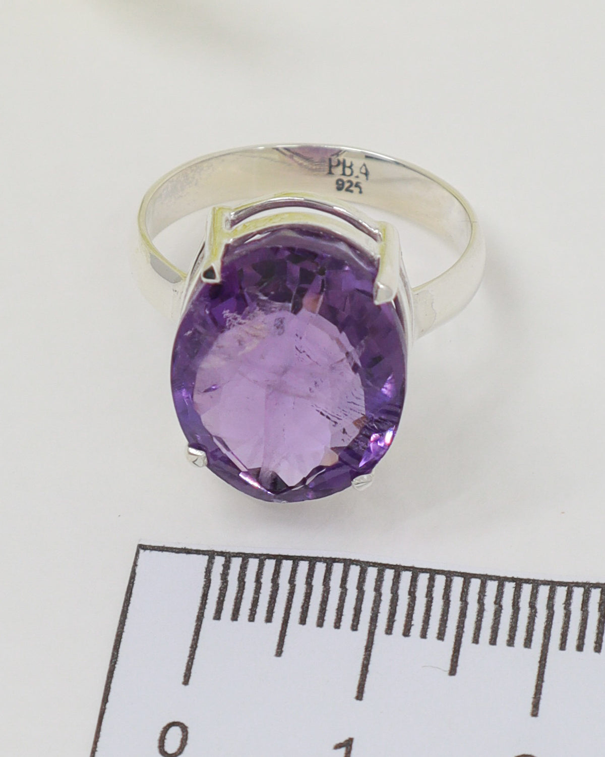Brazilian Amethyst Statement Ring – Spiritual Wisdom & Clarity | Size 9