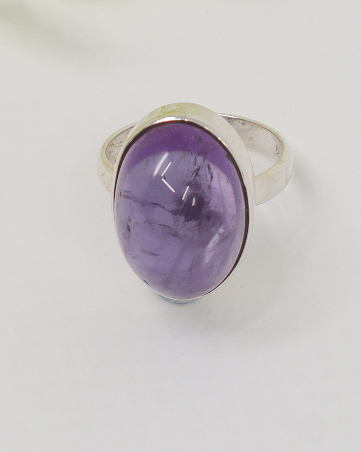 Brazilian Amethyst Sterling Silver Ring – Size 7