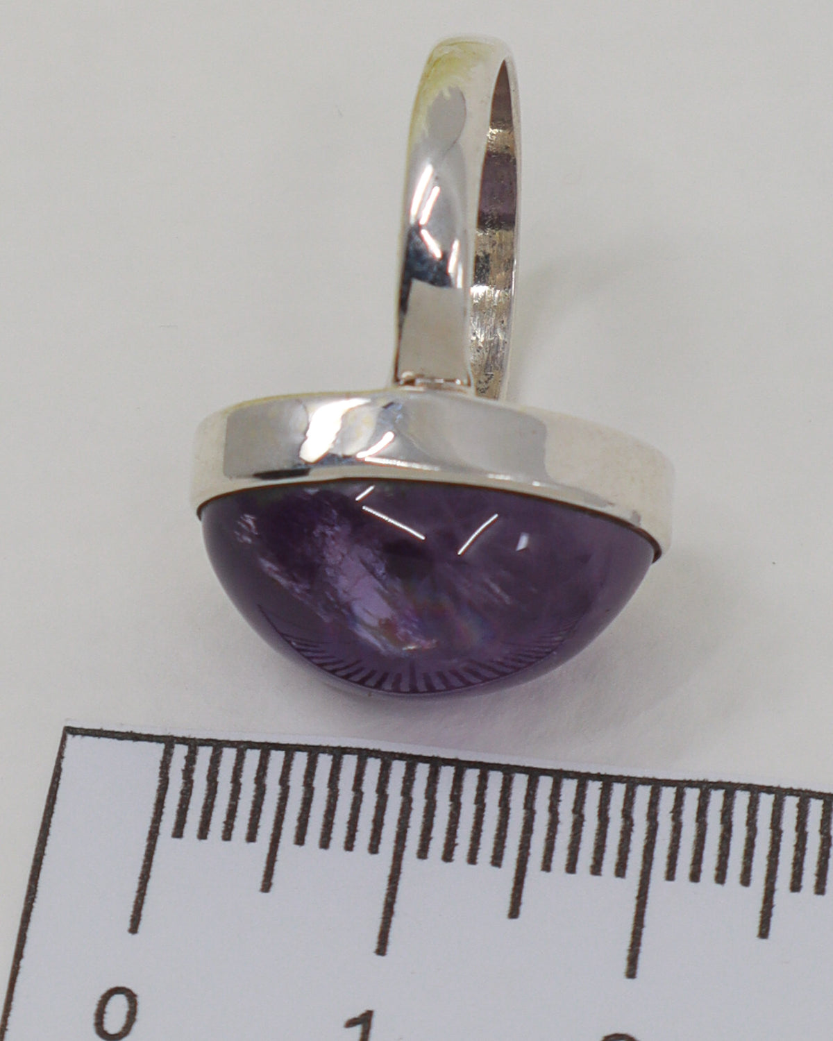Brazilian Amethyst Sterling Silver Ring – Size 7