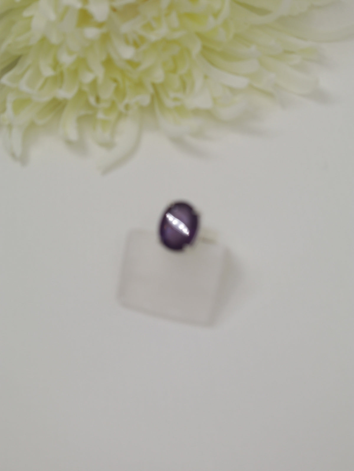 Brazilian Amethyst Sterling Silver Ring – Violet Sanctuary | Size 7