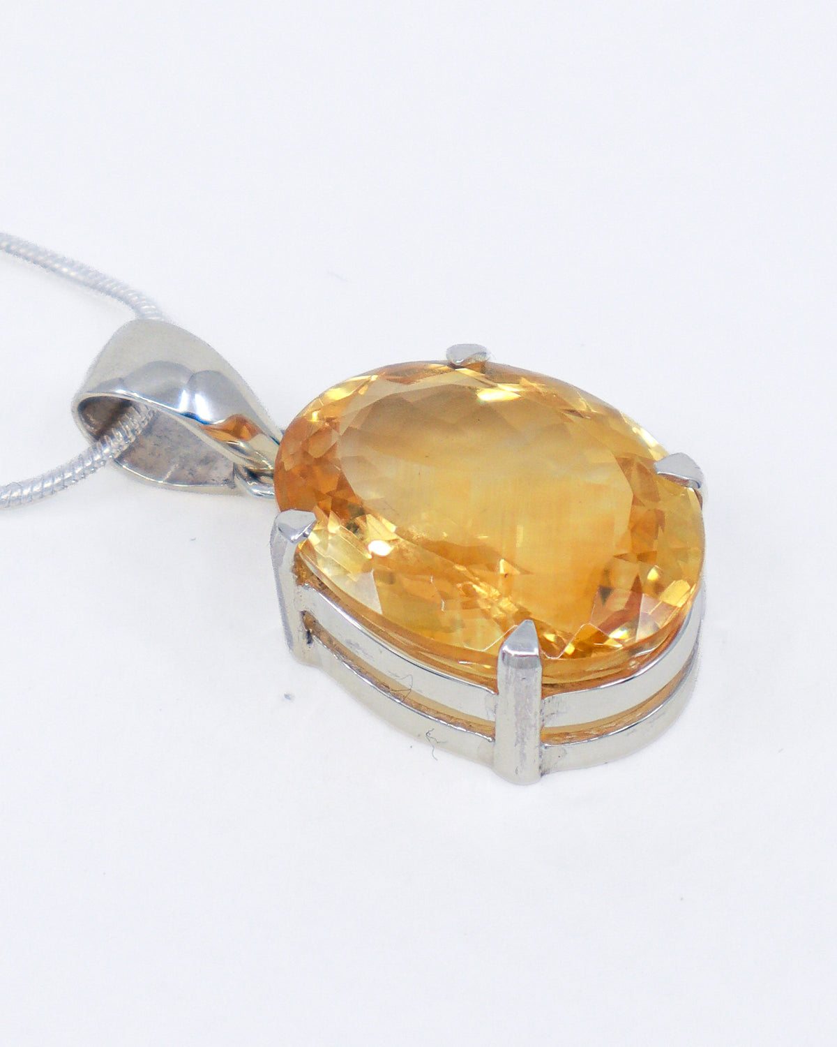 Brazilian Citrine Pendant – Golden Sun Oracle | Abundance & Success