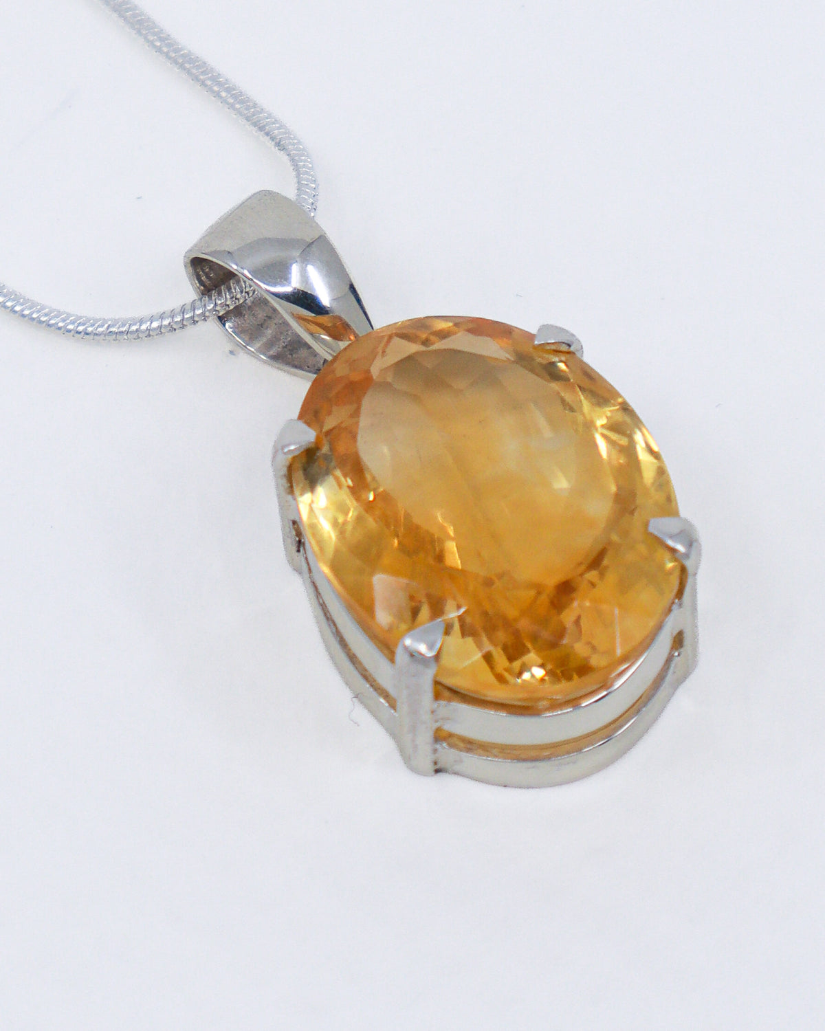 Brazilian Citrine Pendant – Golden Sun Oracle | Abundance & Success