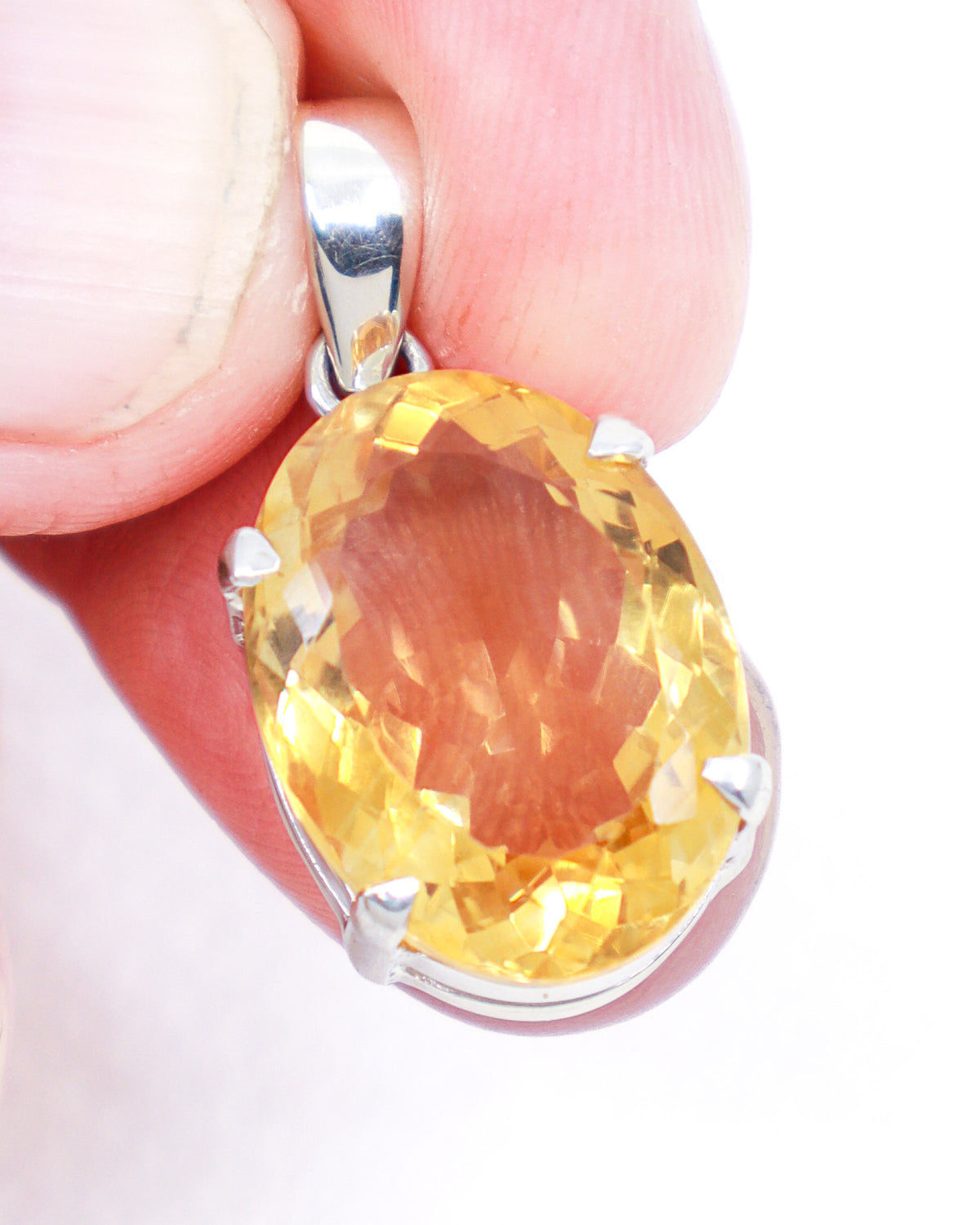 Brazilian Citrine Pendant – Golden Sun Oracle | Abundance & Success