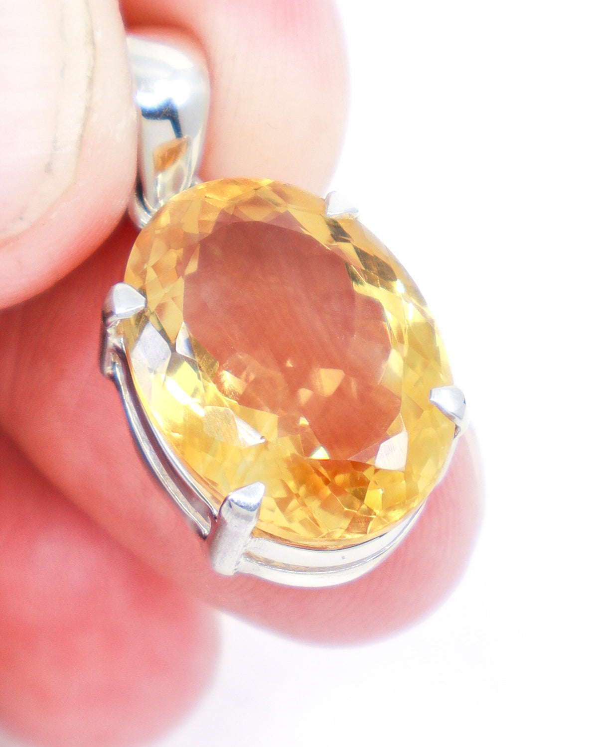 Brazilian Citrine Pendant – Golden Sun Oracle | Abundance & Success