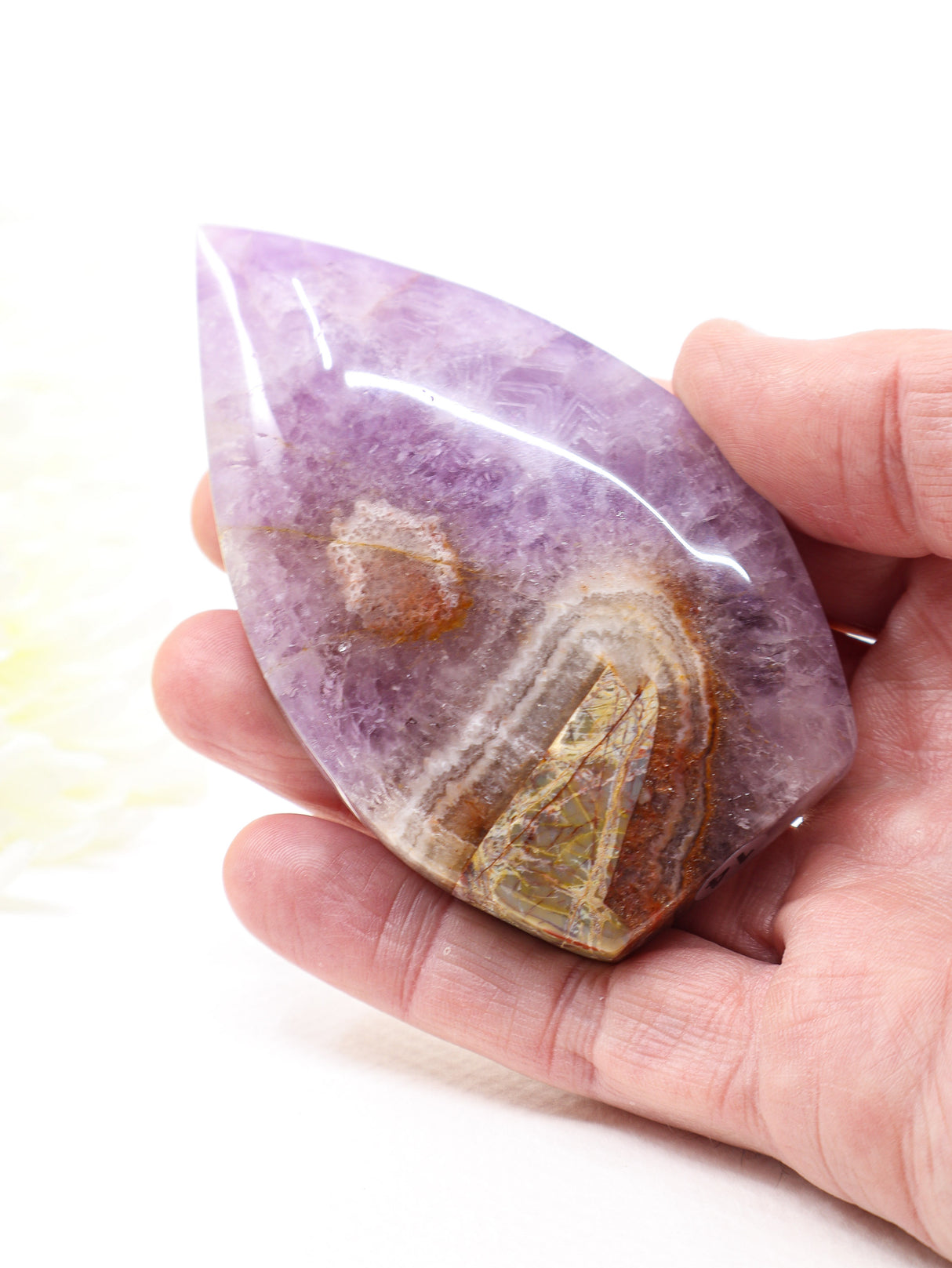 Chevron Amethyst Freeform | Intuition, Spiritual Insight & Inner Harmony