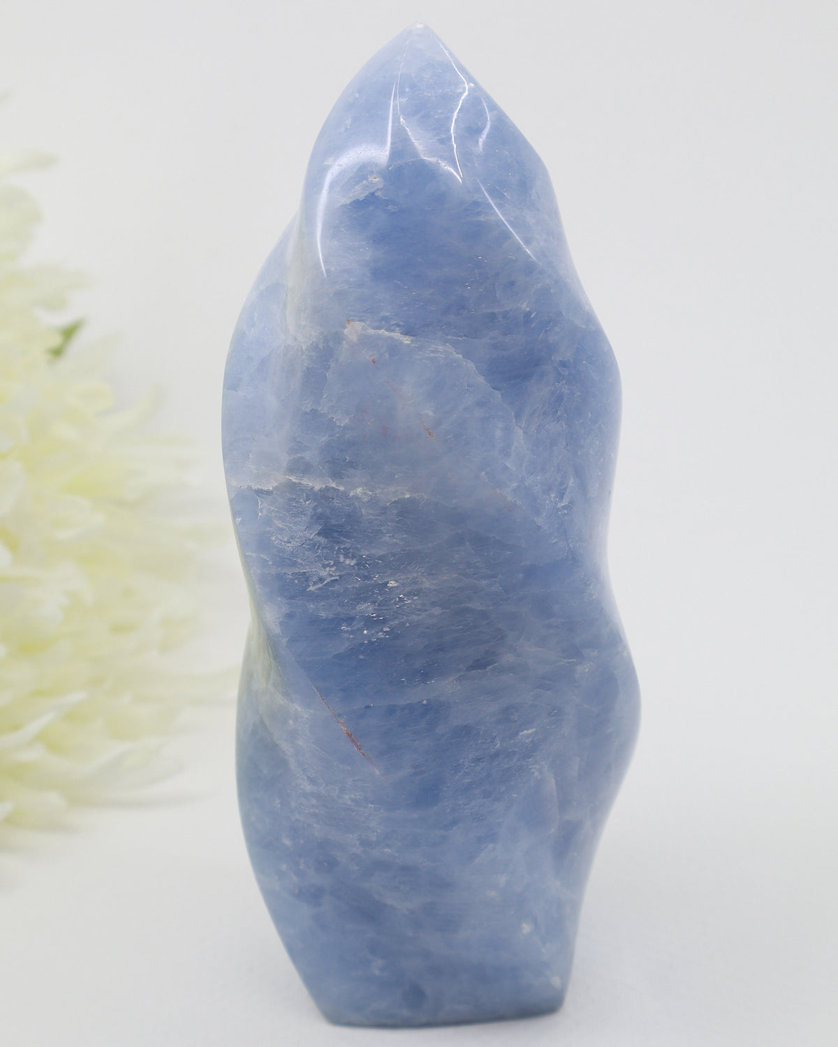 Blue Calcite Flame 684g – The Tranquil Flame | Calm, Communication & Peace