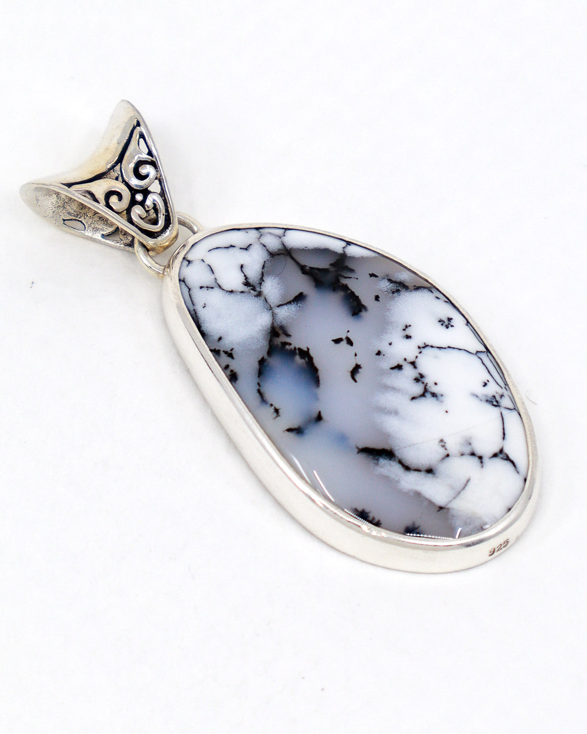 Dendritic Agate Sterling Silver Pendant – The Enchanted Forest | Growth & Inner Wisdom
