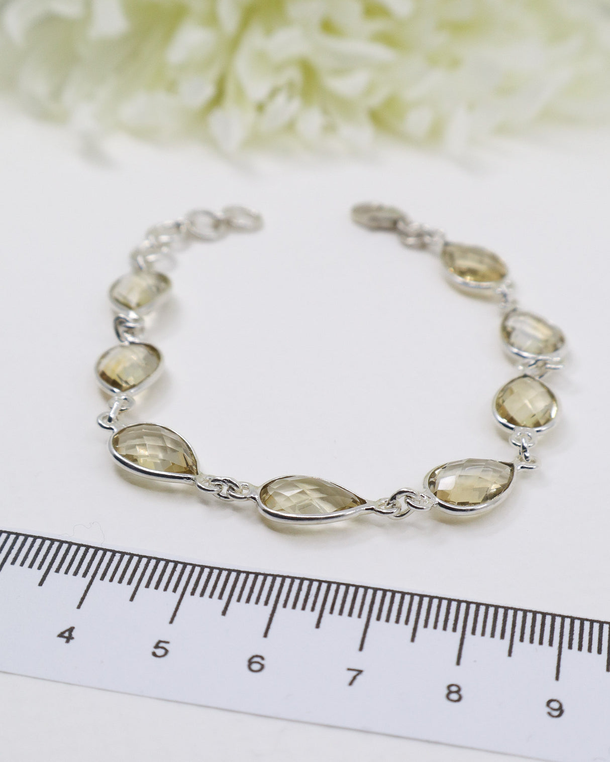 Citrine Sterling Silver Bracelet | Abundance & Empowerment