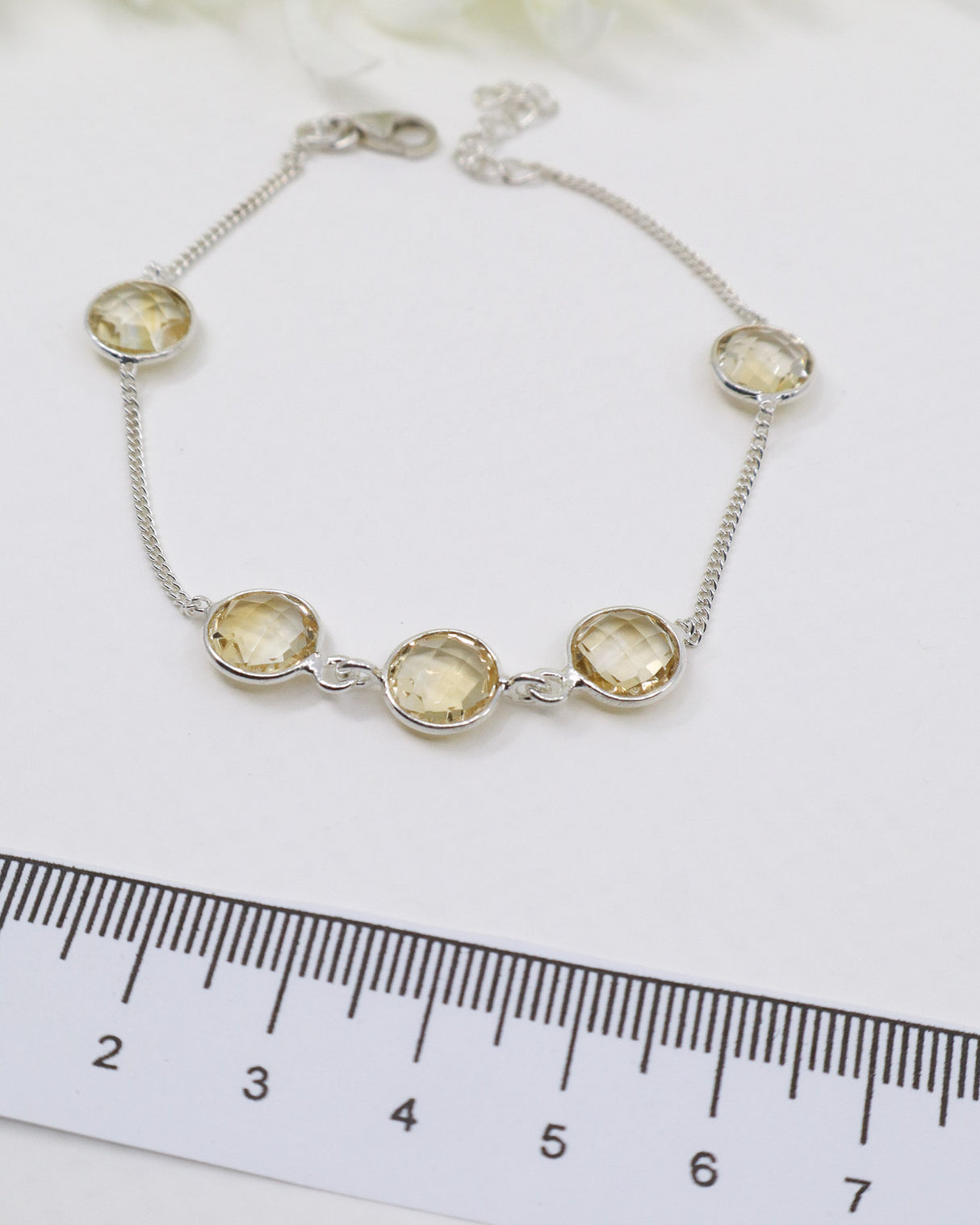 Citrine Silver Bracelet | Abundance, Joy & Positive Energy