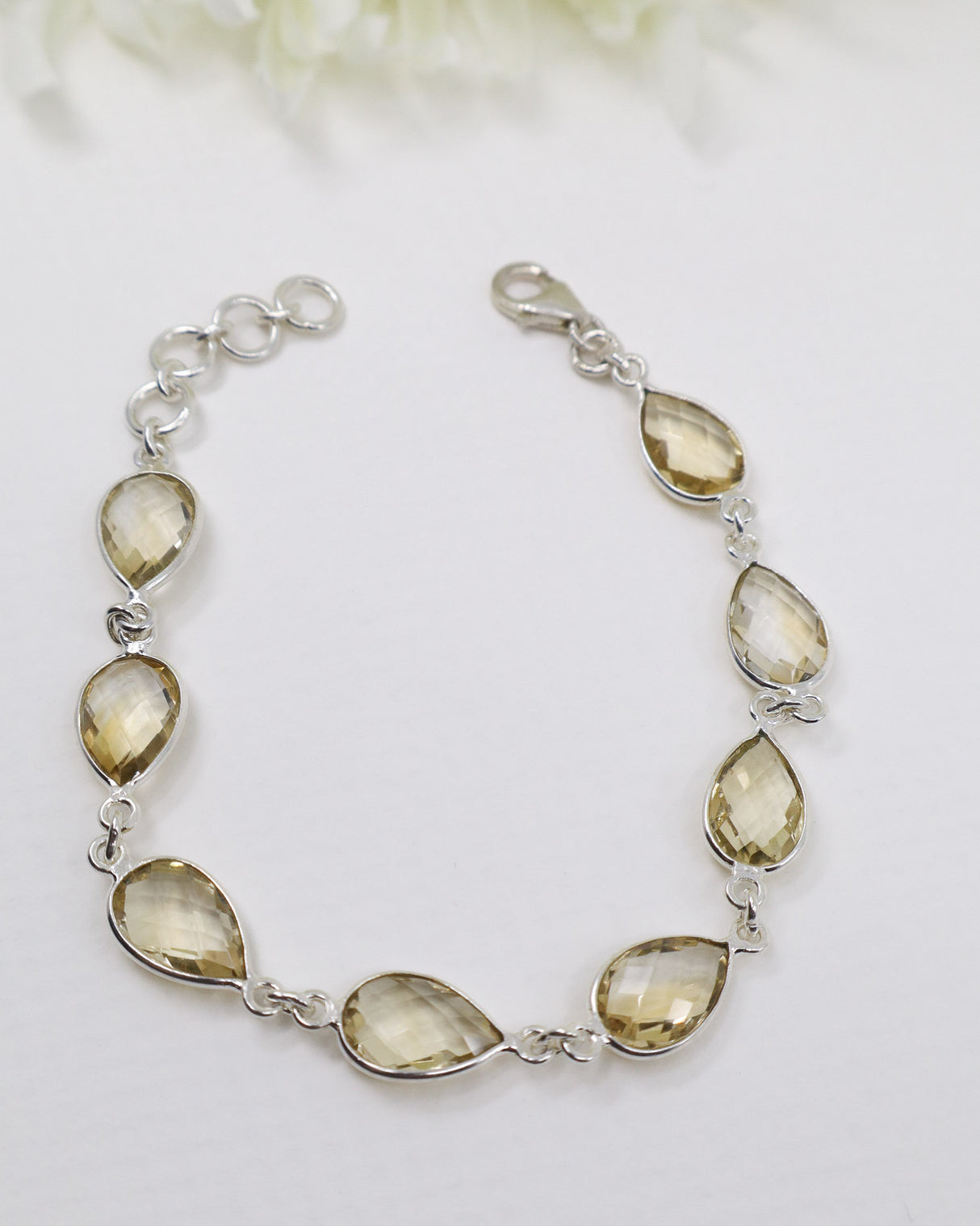 Citrine Sterling Silver Bracelet | Abundance & Empowerment