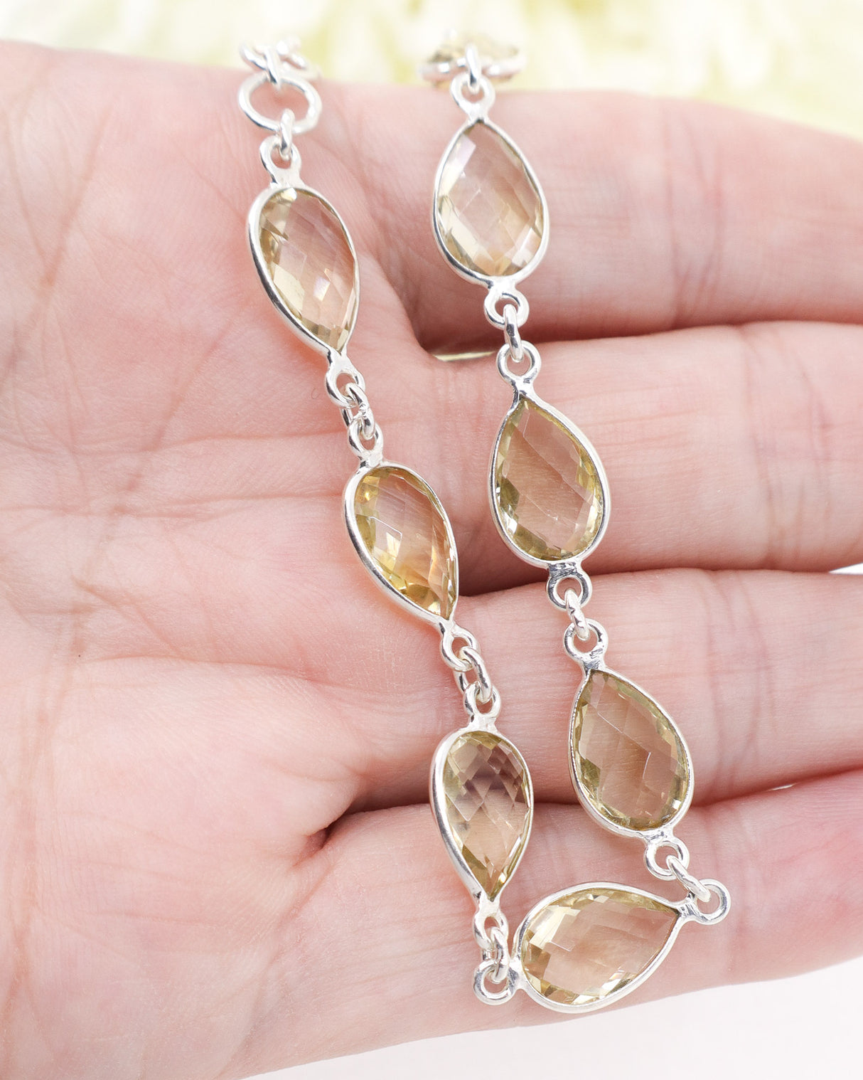 Citrine Sterling Silver Bracelet | Abundance & Empowerment