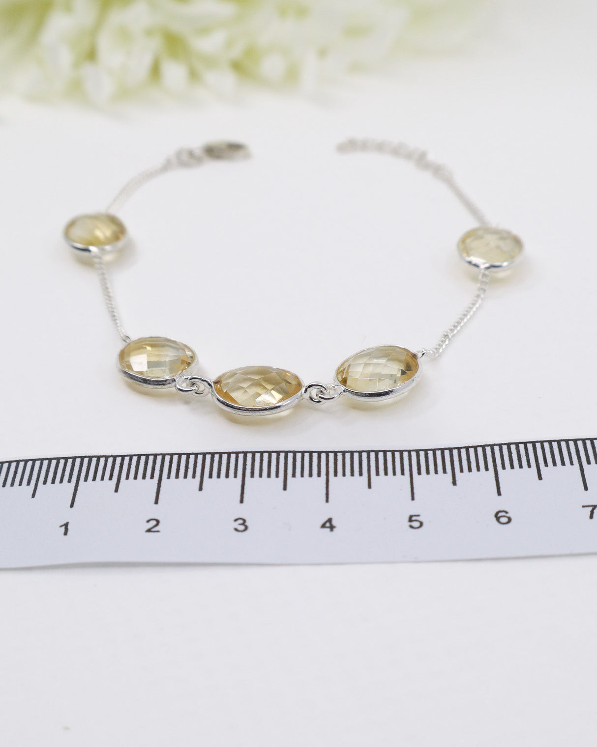 Citrine Sterling Silver Bracelet | Abundance & Confidence