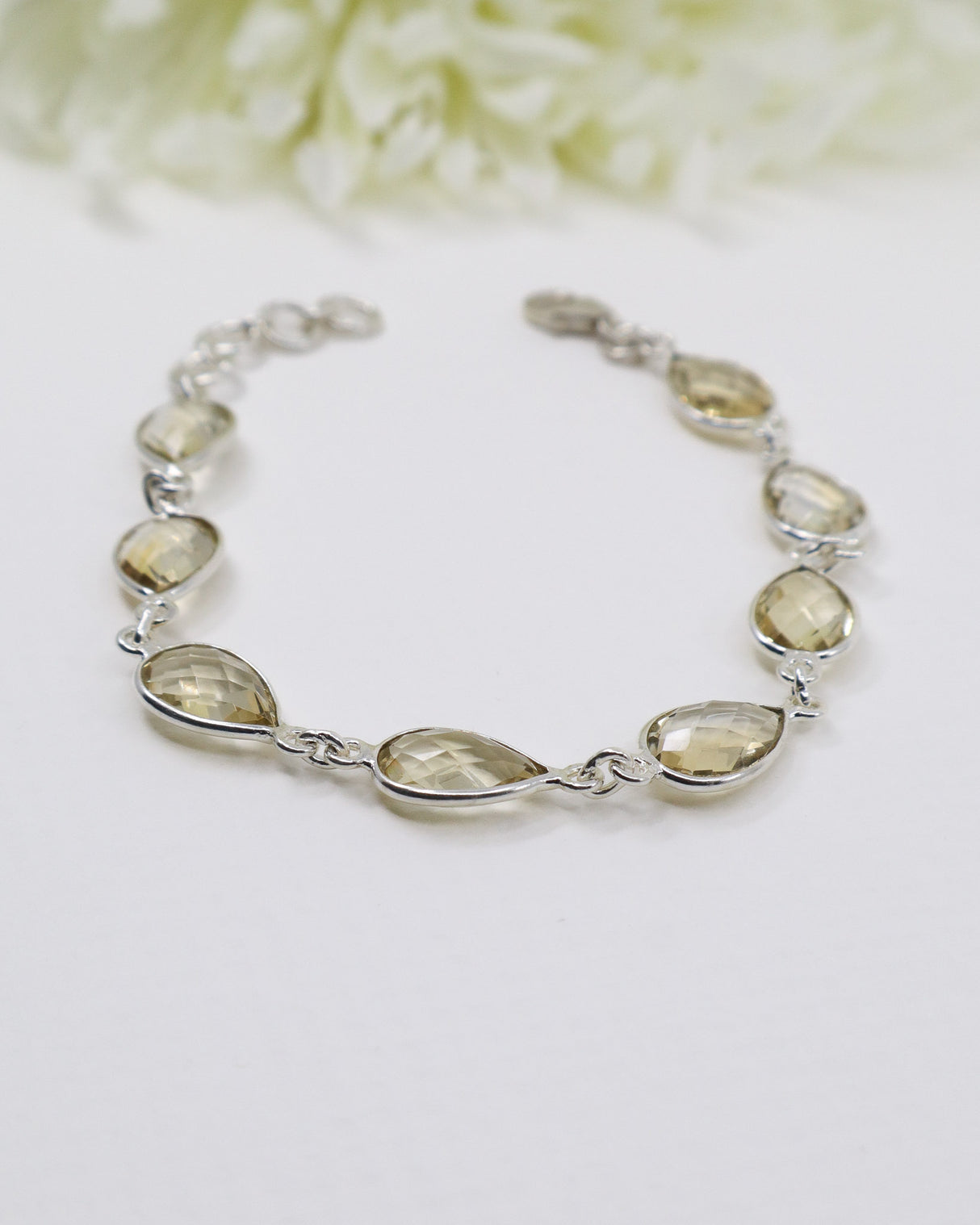 Citrine Sterling Silver Bracelet | Abundance & Empowerment