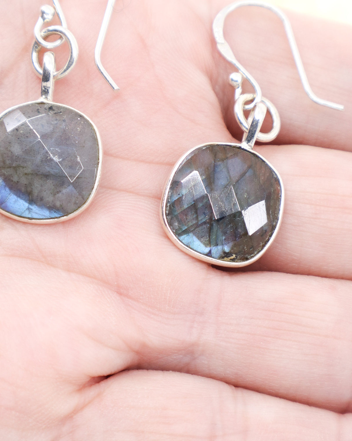 Labradorite Sterling Silver Earrings | Intuition & Protection