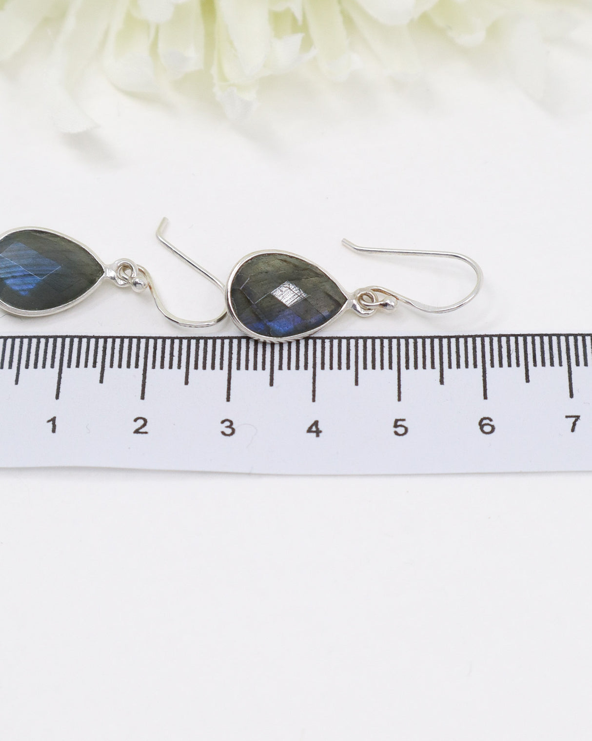 Labradorite Sterling Silver Earrings | Psychic Protection & Intuition