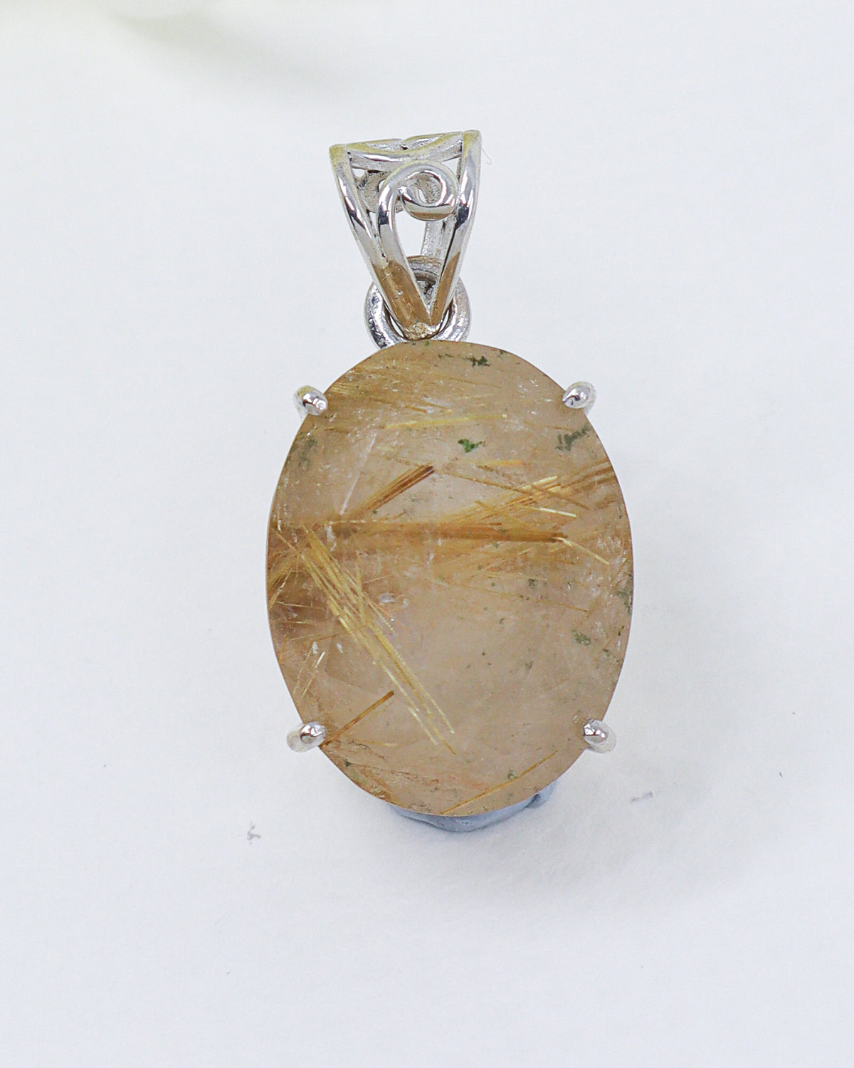 Golden Rutilated Quartz Pendant | Threads of Destiny | Abundance & Manifestation