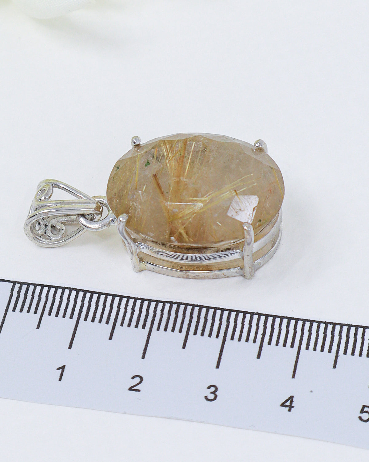 Golden Rutilated Quartz Pendant | Threads of Destiny | Abundance & Manifestation