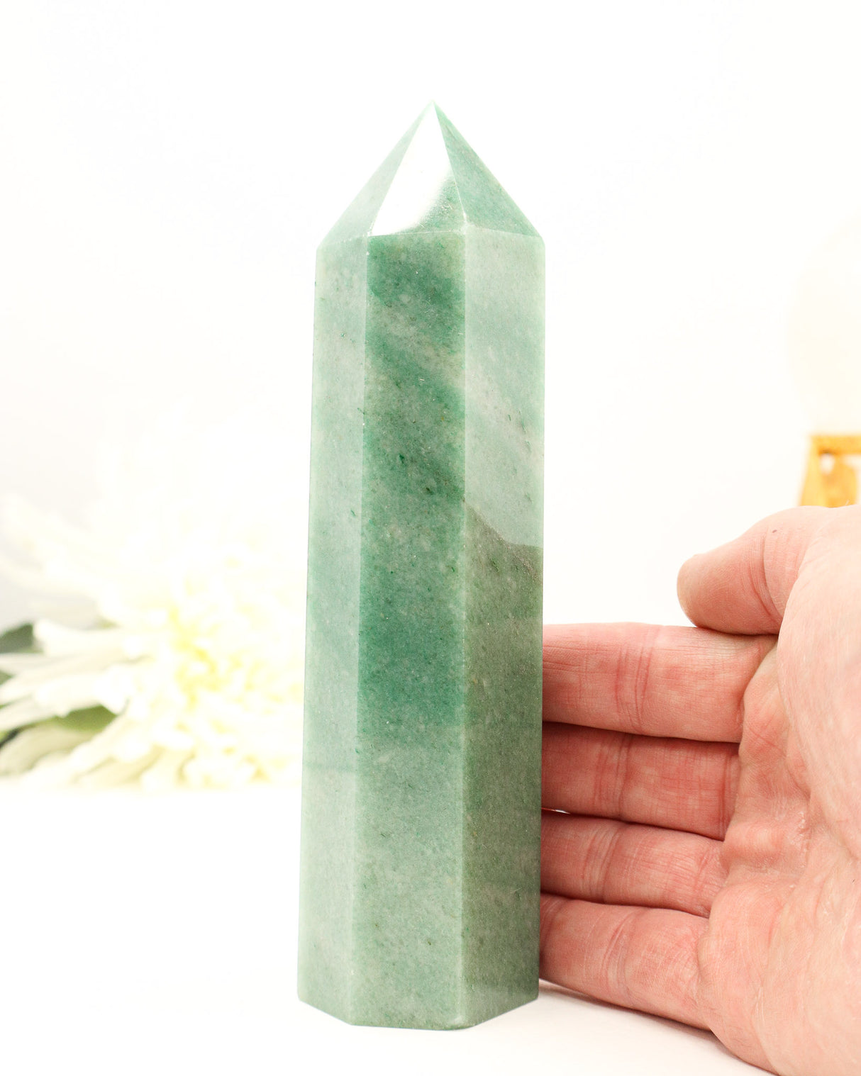 Green Aventurine Tower | 16cm | Luck & Prosperity