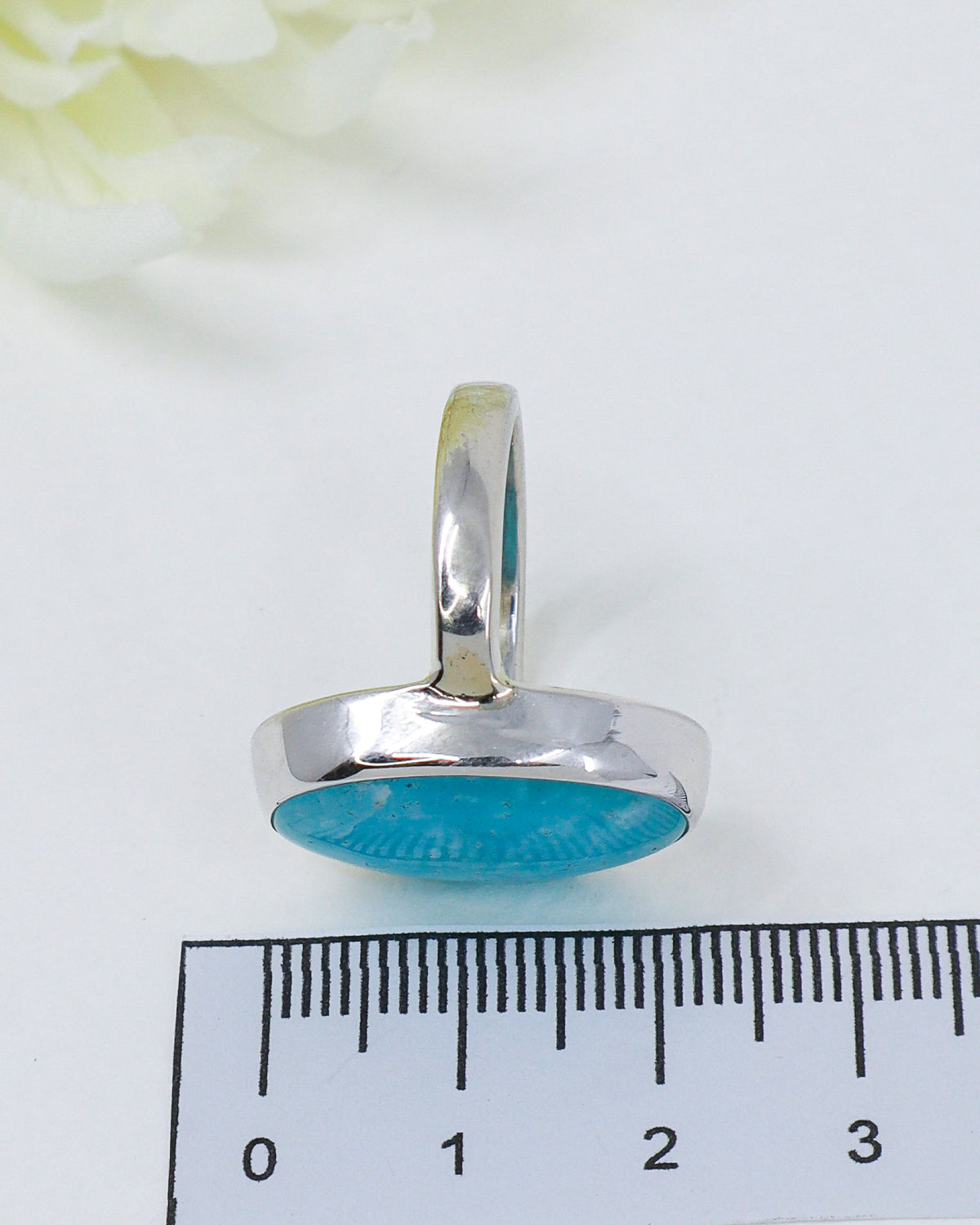 Hemimorphite Sterling Silver Ring – Size 8 | Calm & Emotional Healing