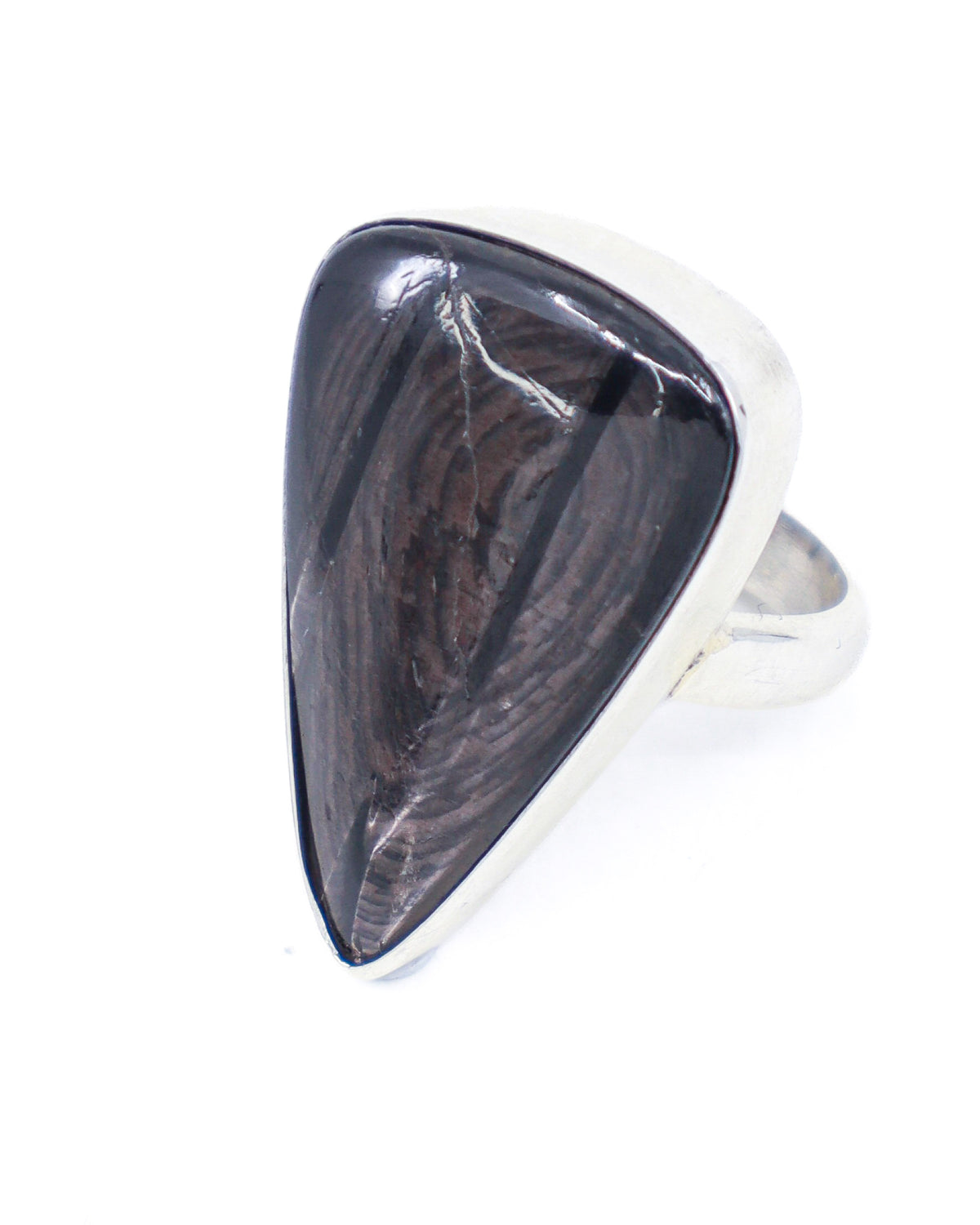 Hypersthene Sterling Silver Ring Size 8 – The Mystic Shield | Intuition & Protection