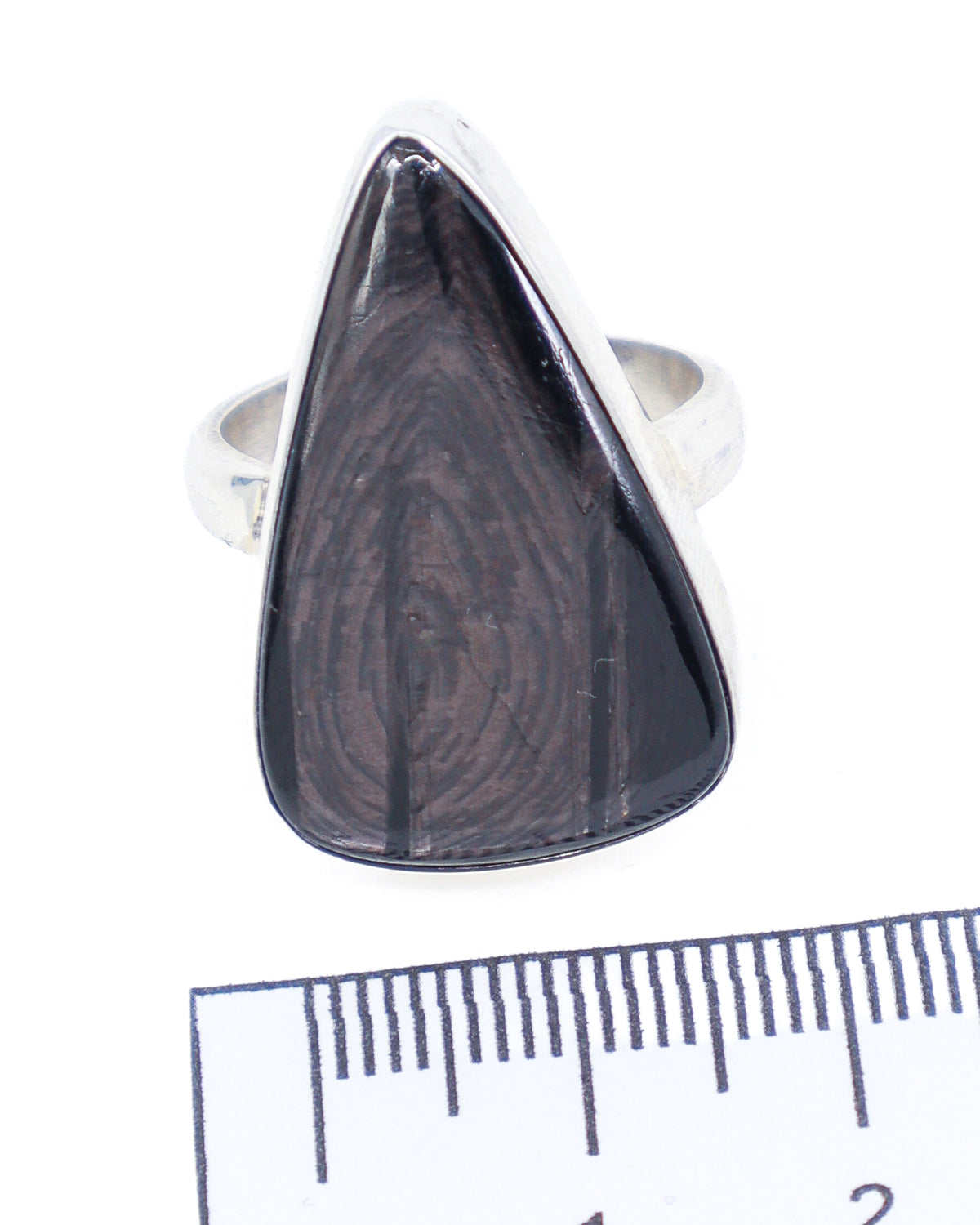 Hypersthene Sterling Silver Ring Size 8 – The Mystic Shield | Intuition & Protection