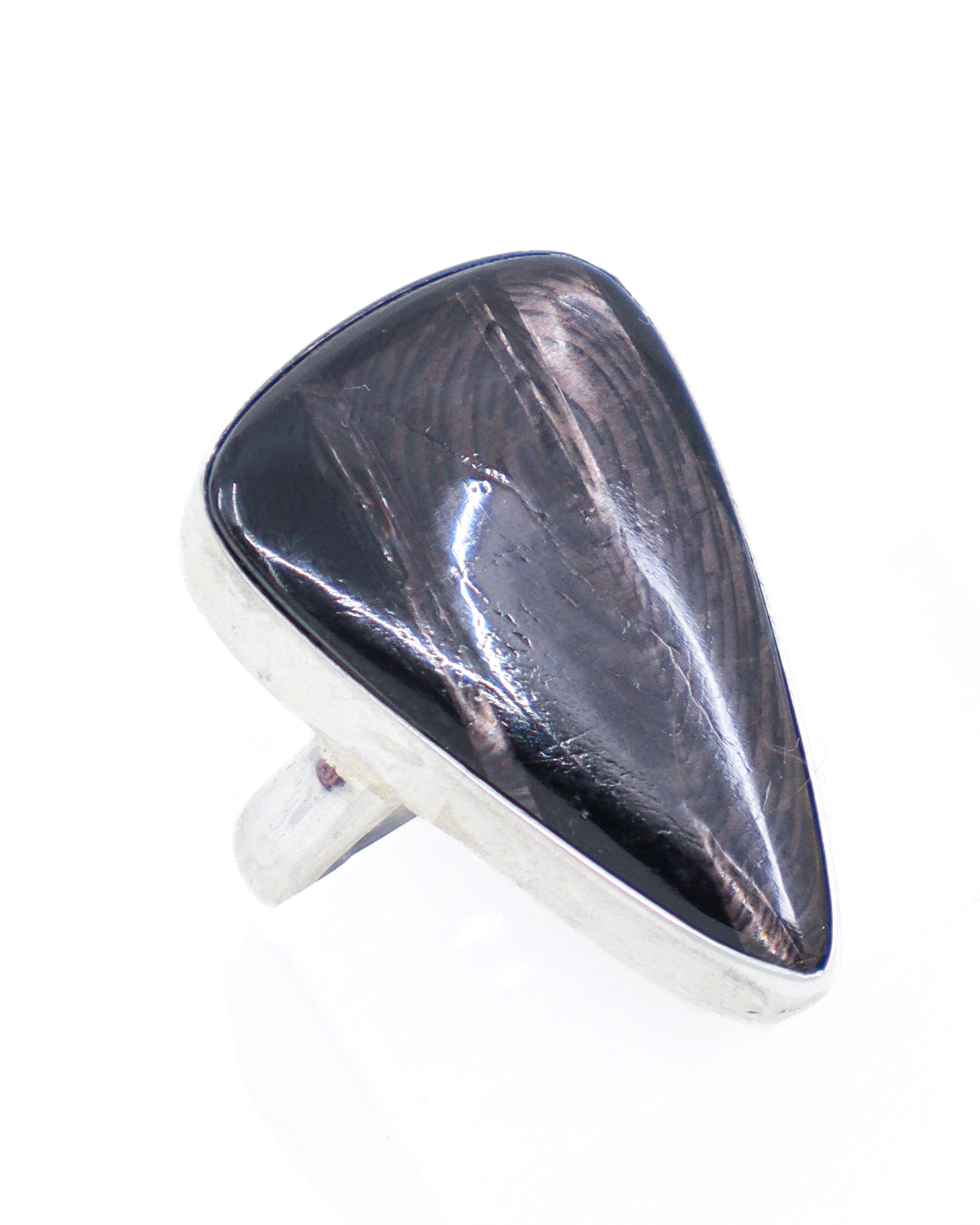 Hypersthene Sterling Silver Ring Size 8 – The Mystic Shield | Intuition & Protection