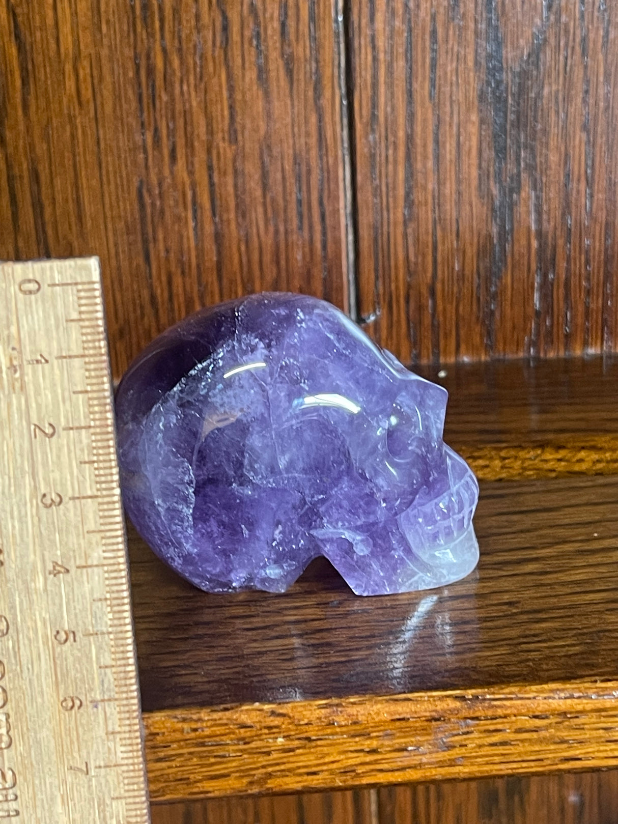 Amethyst Skull Carving 186g - Protection. Intuition. Healing.