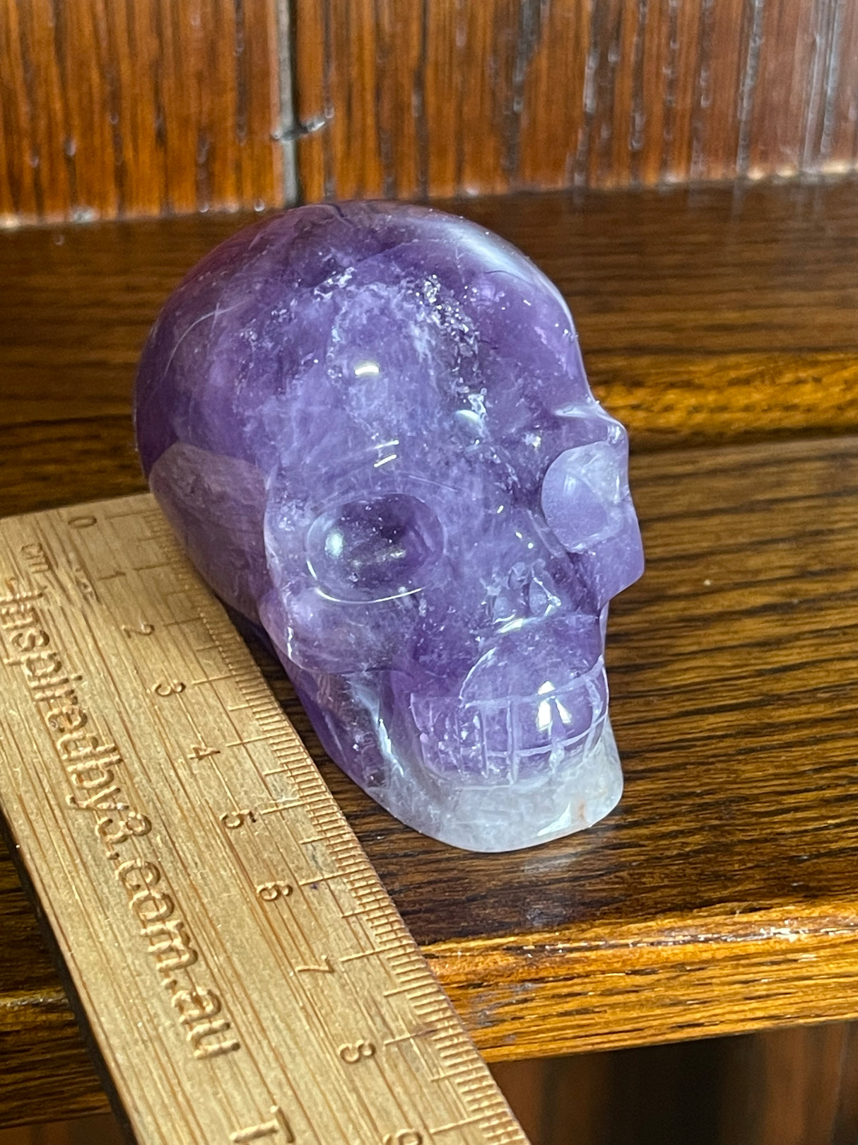 Amethyst Skull Carving 186g - Protection. Intuition. Healing.