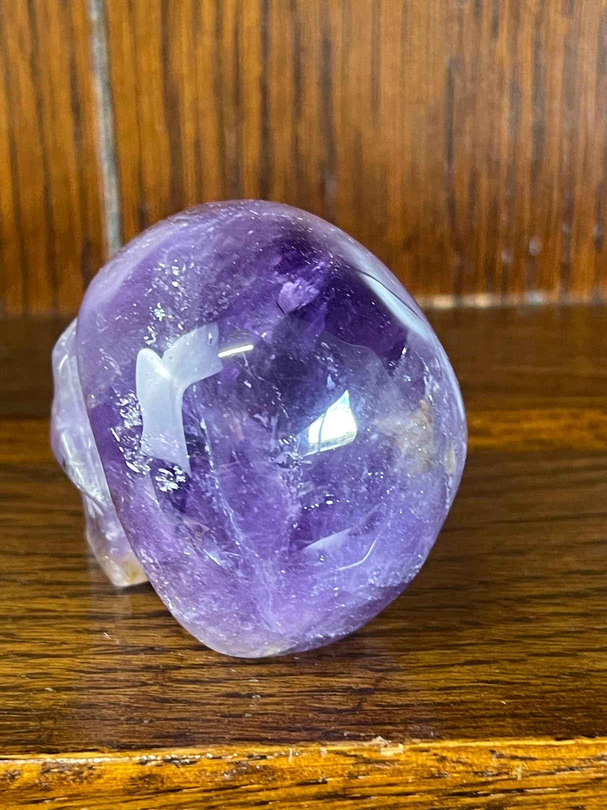 Amethyst Skull Carving 186g - Protection. Intuition. Healing.