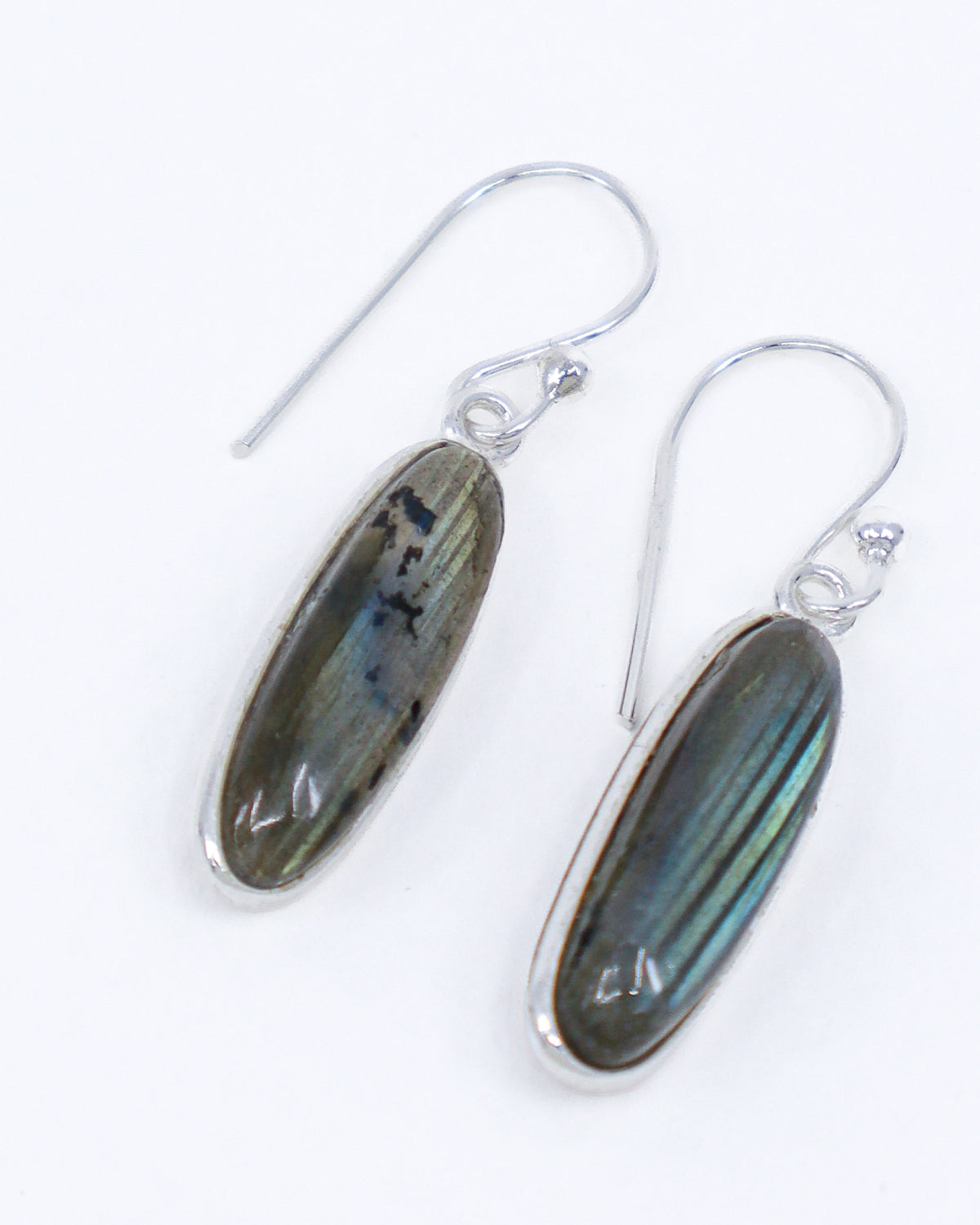 Labradorite Sterling Silver Earrings – The Mystic’s Light | Intuition & Protection