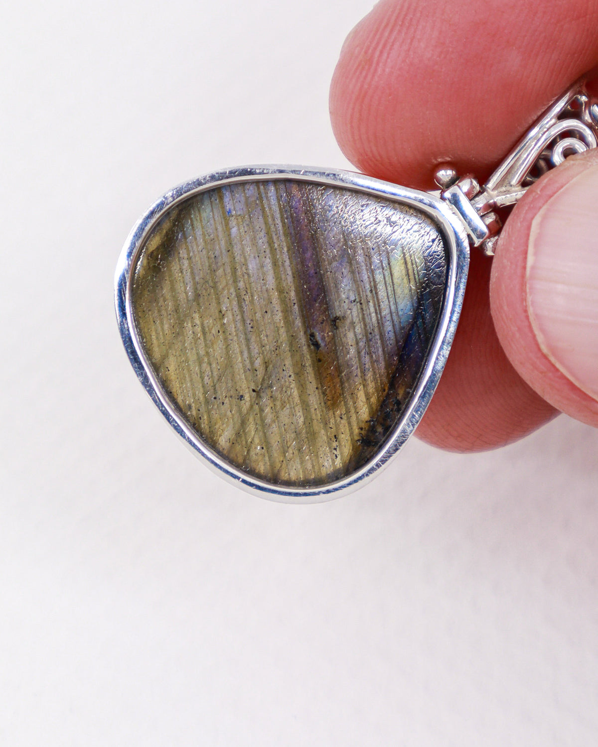 Labradorite Sterling Silver Pendant – The Aurora Oracle | Intuition & Transformation